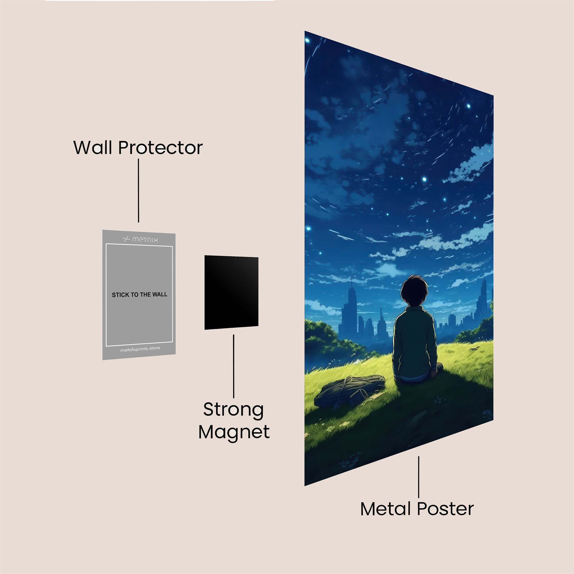 Starry Serenity Safe Wall Magnetic / M