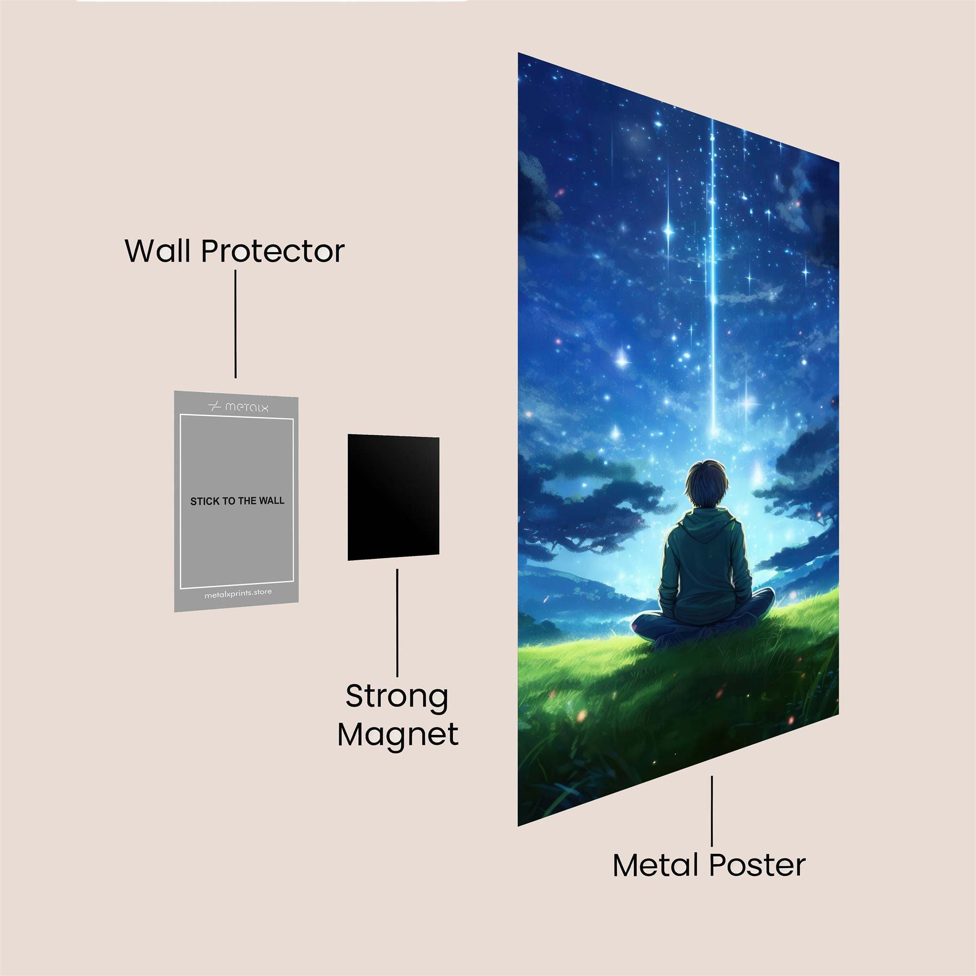 Cosmic Serenity Safe Wall Magnetic / M