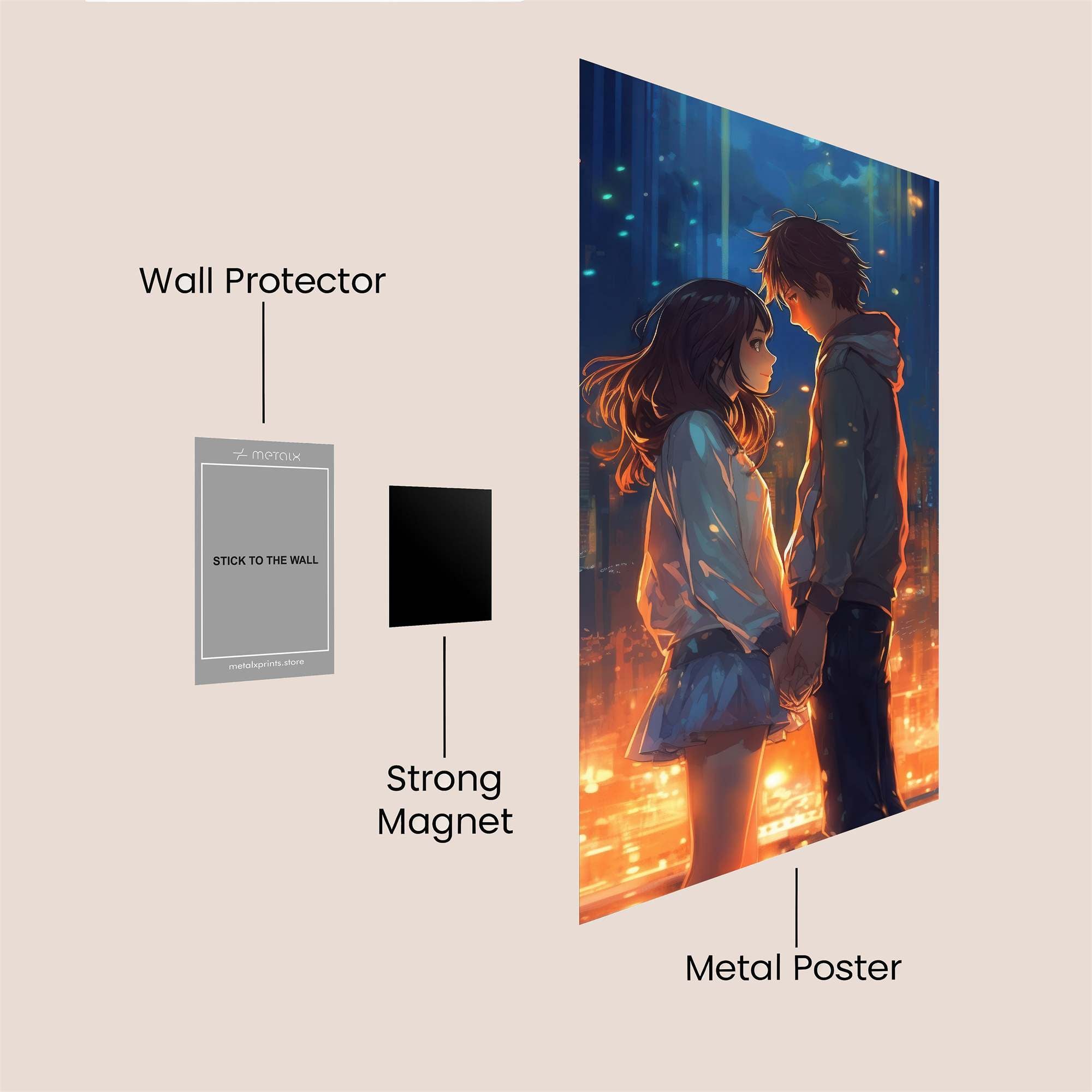 City Glow Safe Wall Magnetic / M