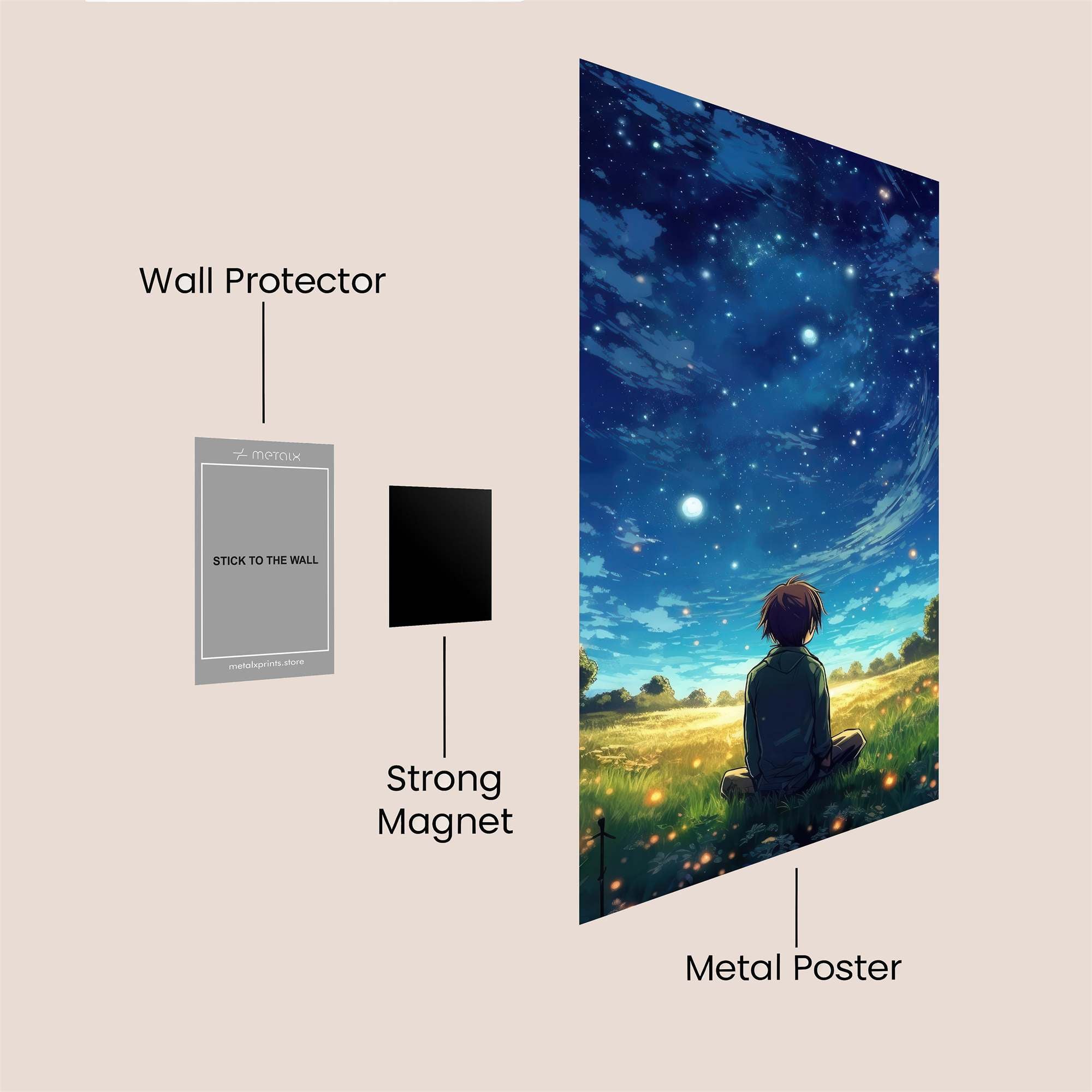 Stargazer Serenity Safe Wall Magnetic / M