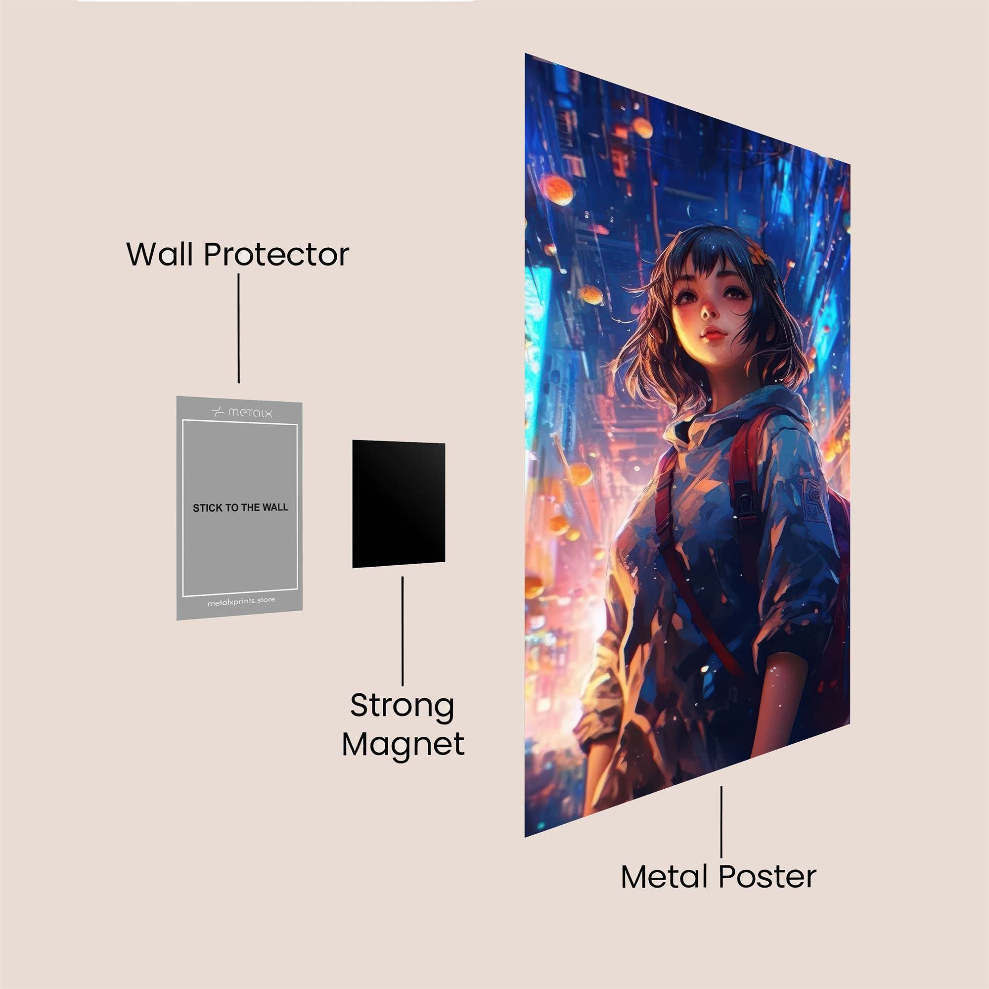 Neon Dreamer Safe Wall Magnetic / M