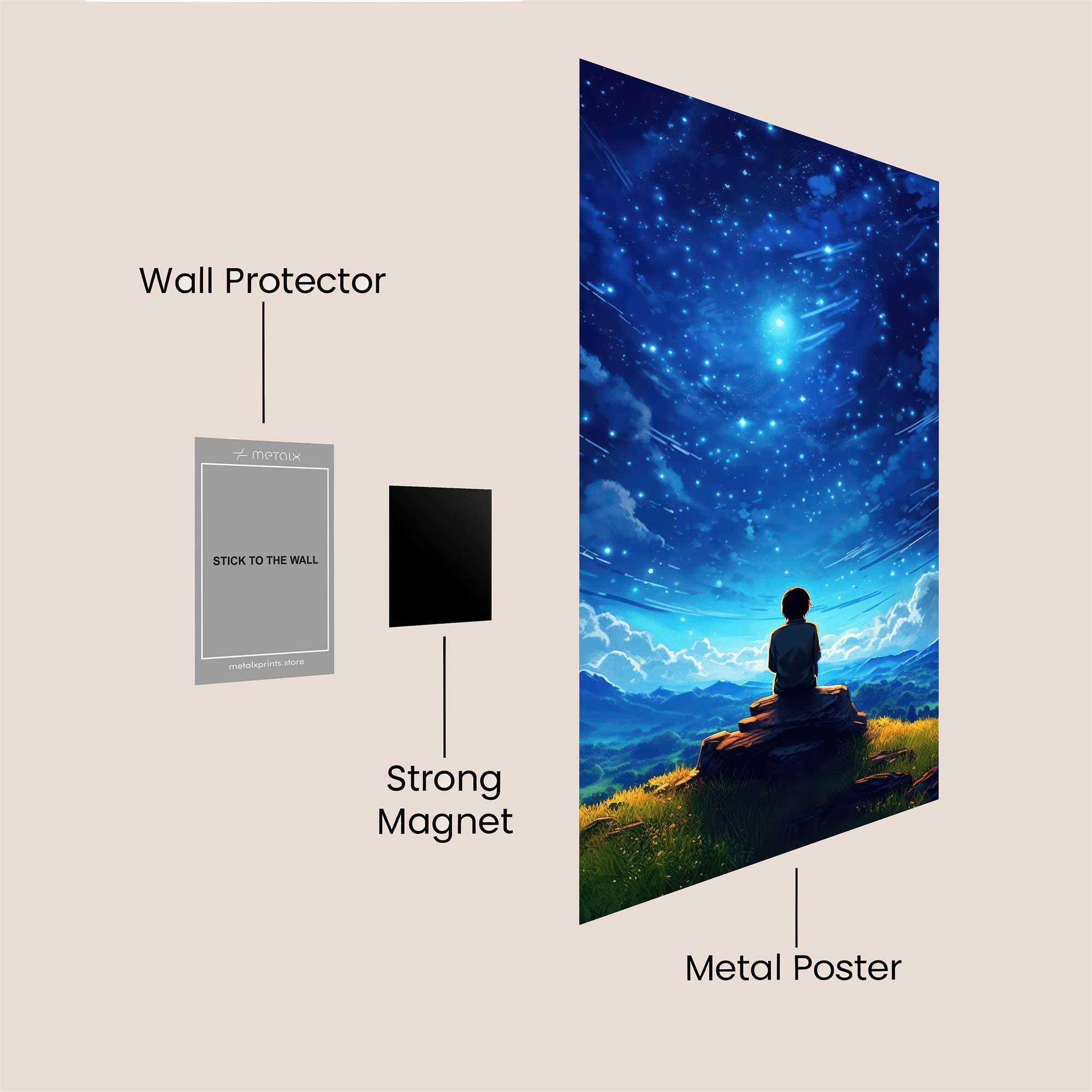 Stargazer Serenity Safe Wall Magnetic / M