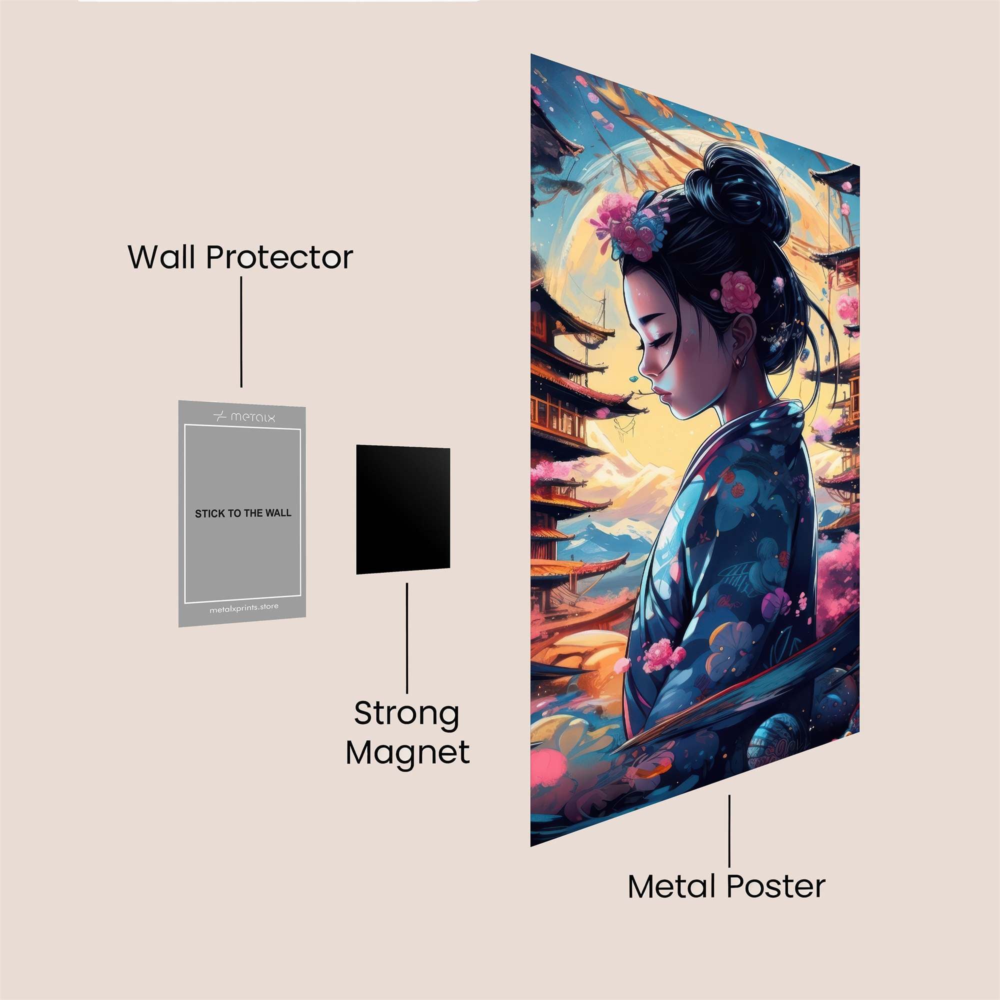 Moonlit Serenity Safe Wall Magnetic / M