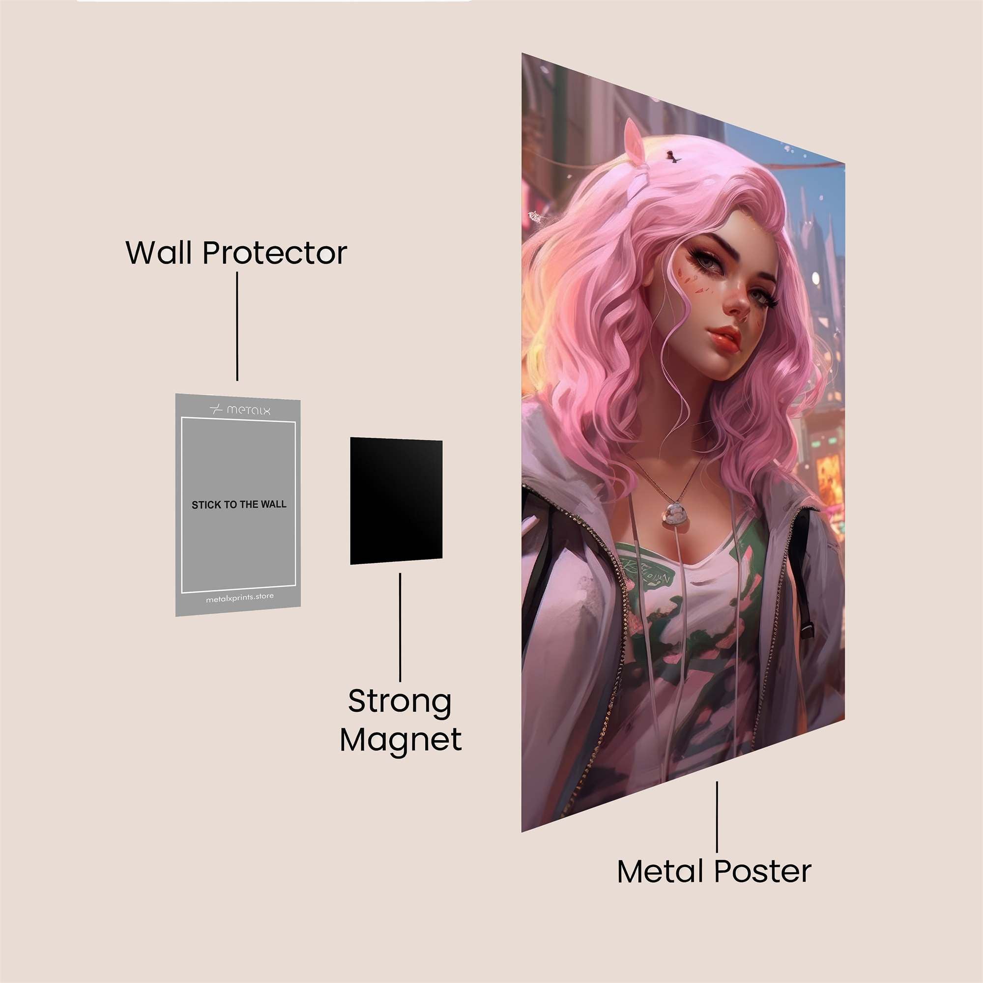 Neon Dreamer Safe Wall Magnetic / M