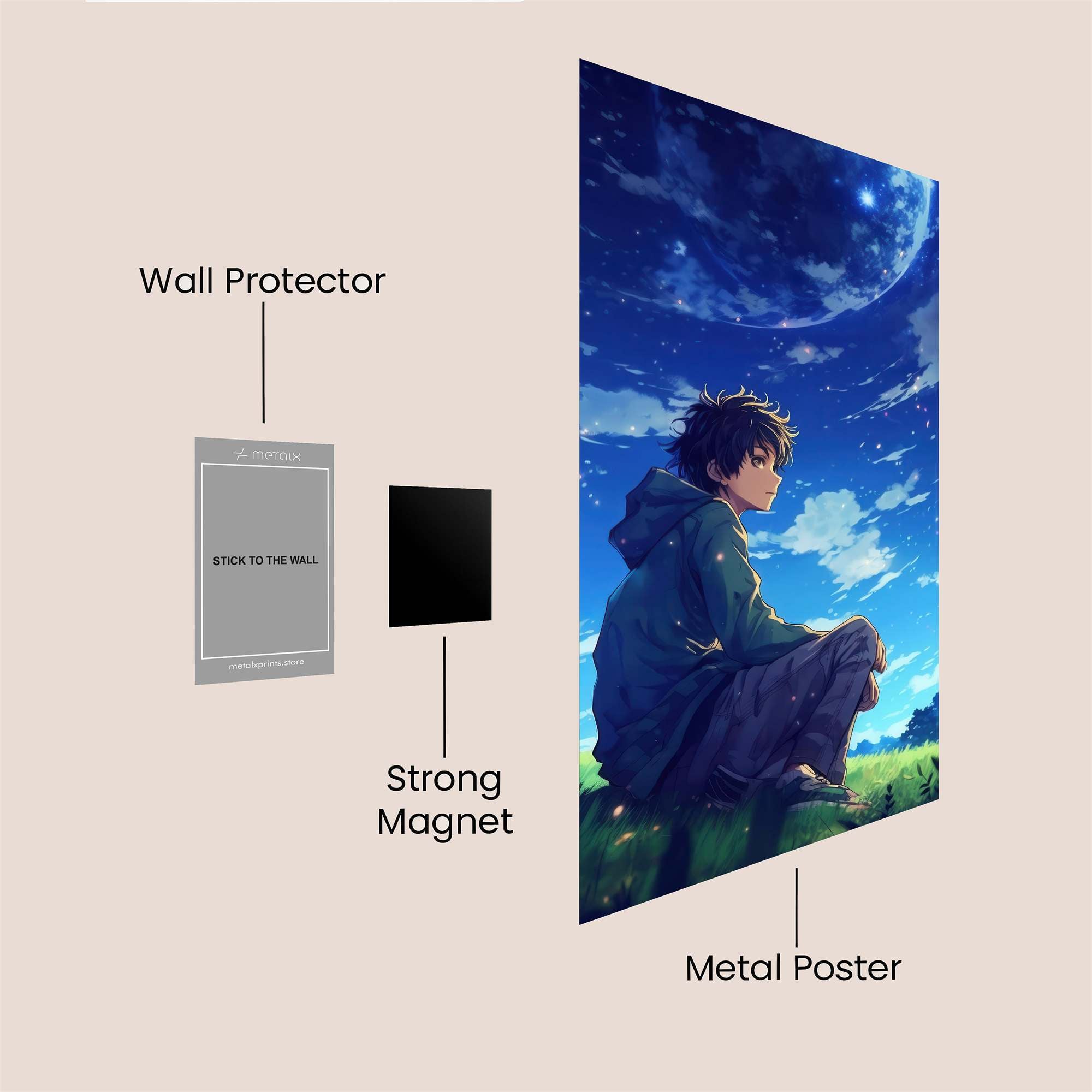 Lunar Tranquility Safe Wall Magnetic / M