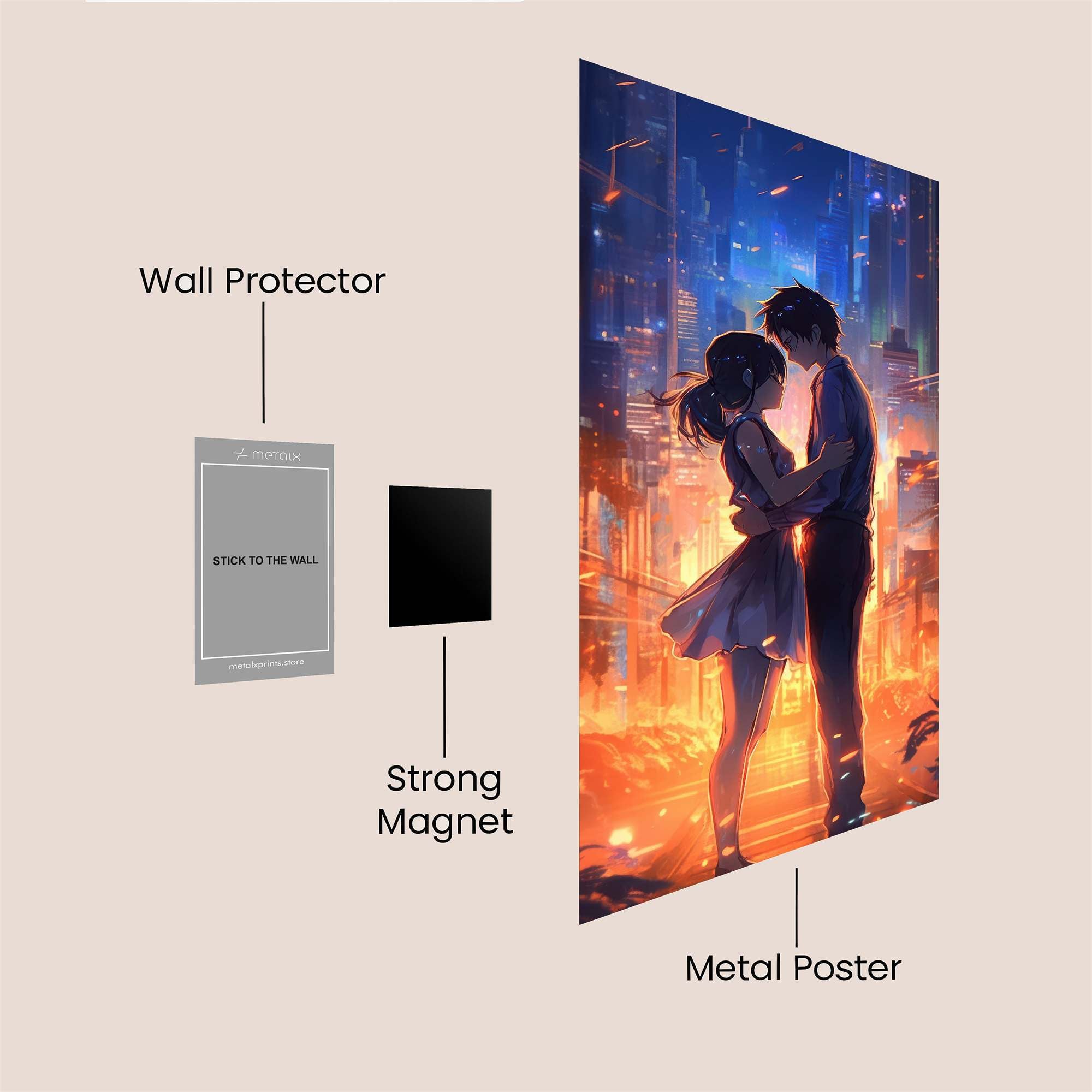 Neon Embrace Safe Wall Magnetic / M