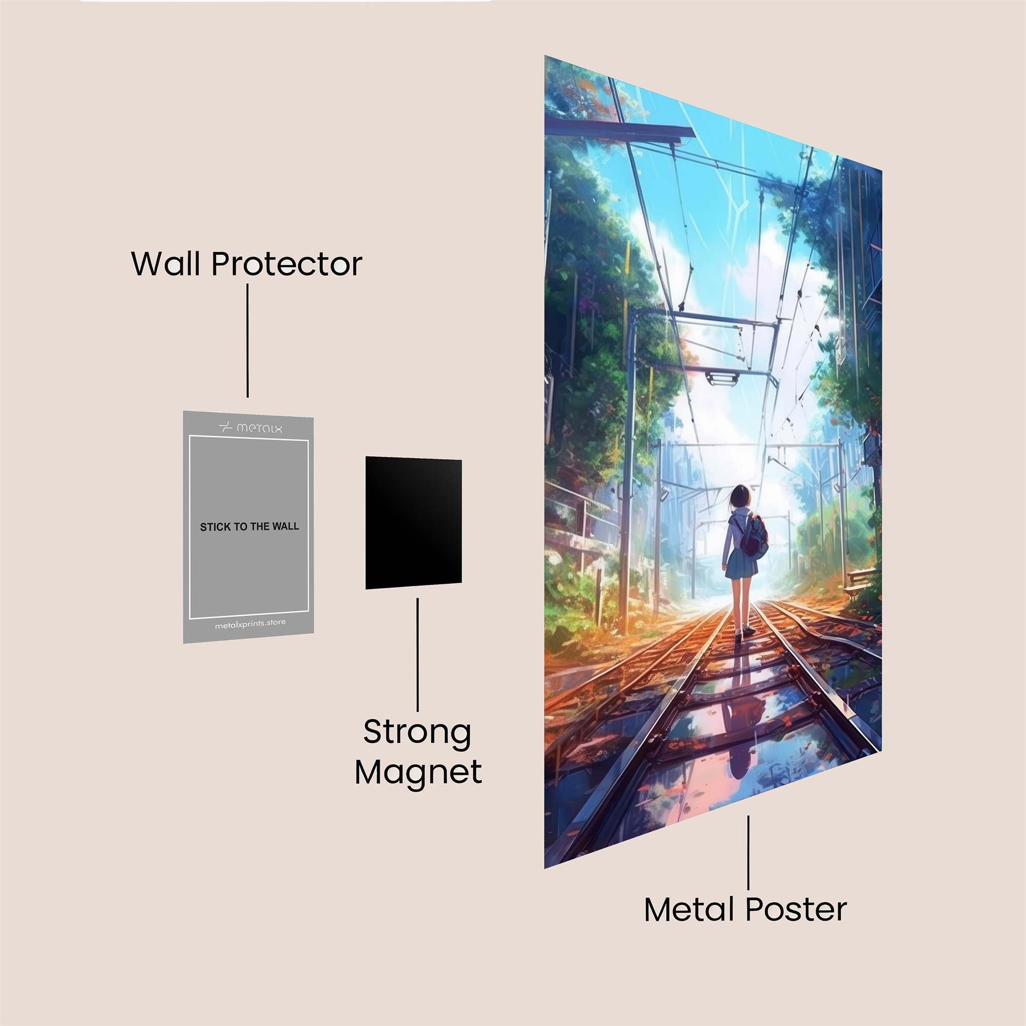 Tracks Tranquil Safe Wall Magnetic / M