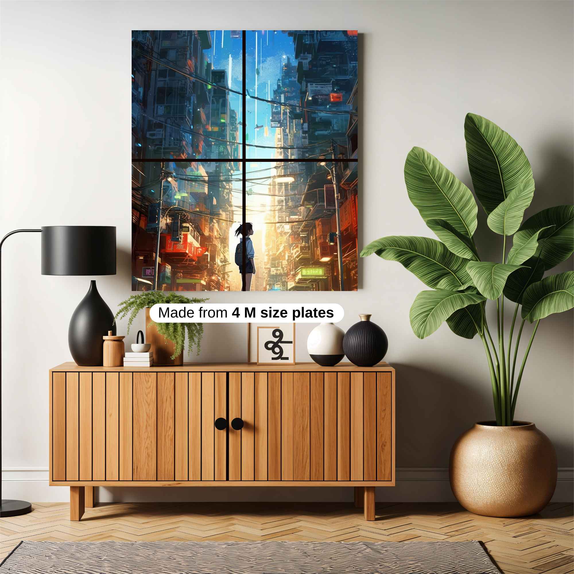 Cyberpunk Dawn Safe Wall Magnetic / M