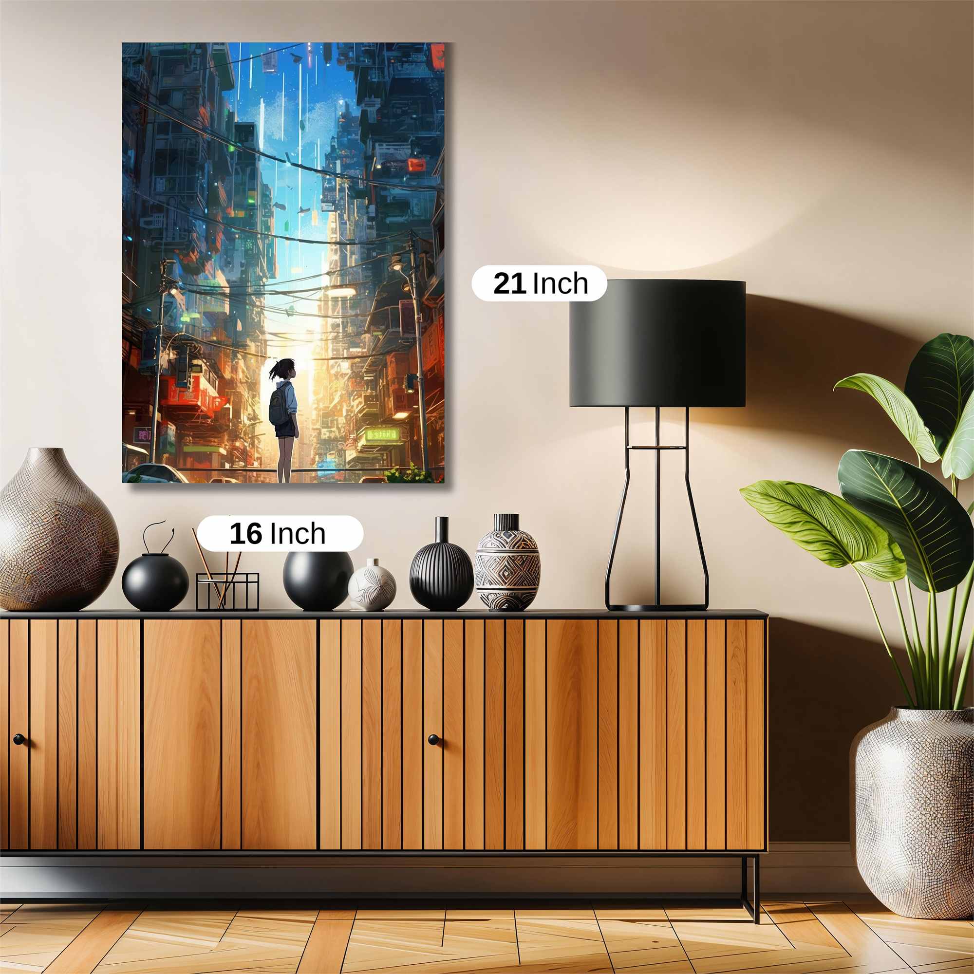 Cyberpunk Dawn Safe Wall Magnetic / M