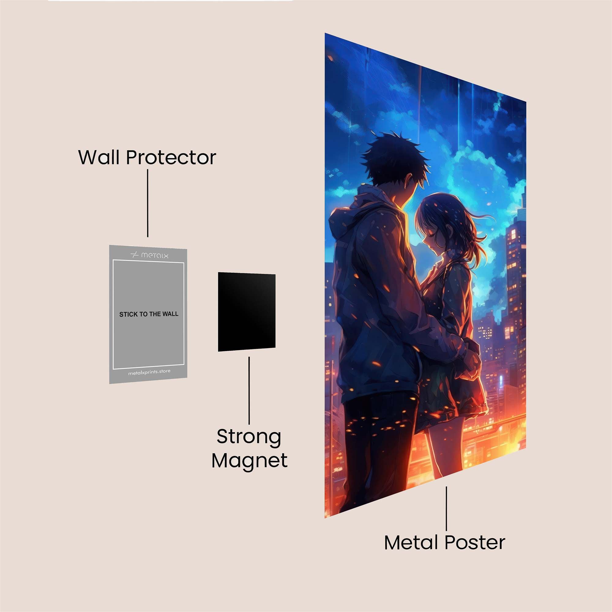 Twilight Embrace Safe Wall Magnetic / M