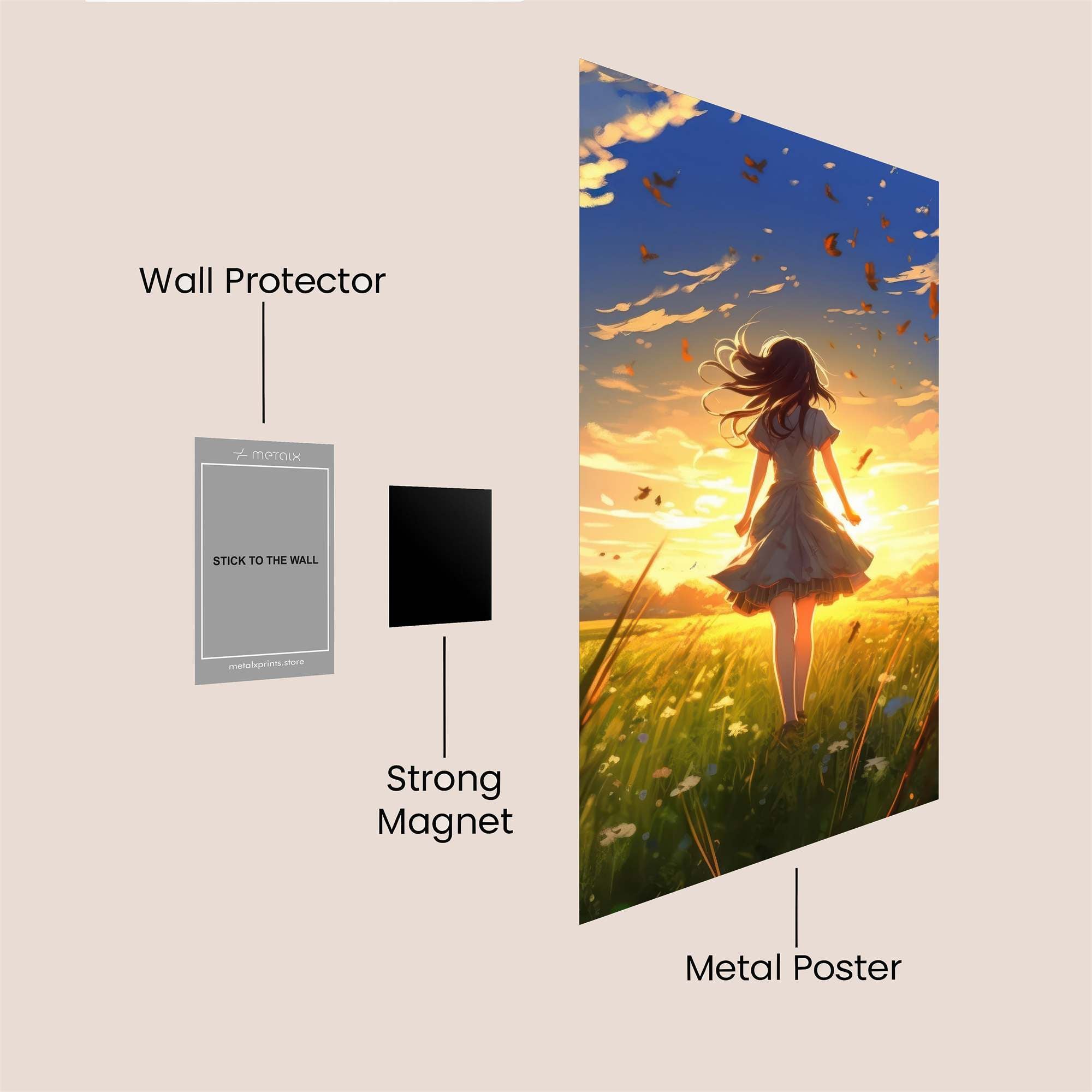 Sunset Serenity Safe Wall Magnetic / M