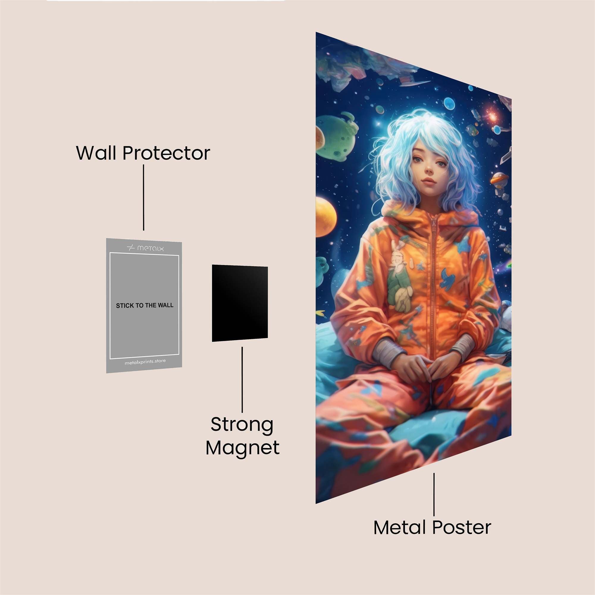 Cosmic Serenity Safe Wall Magnetic / M