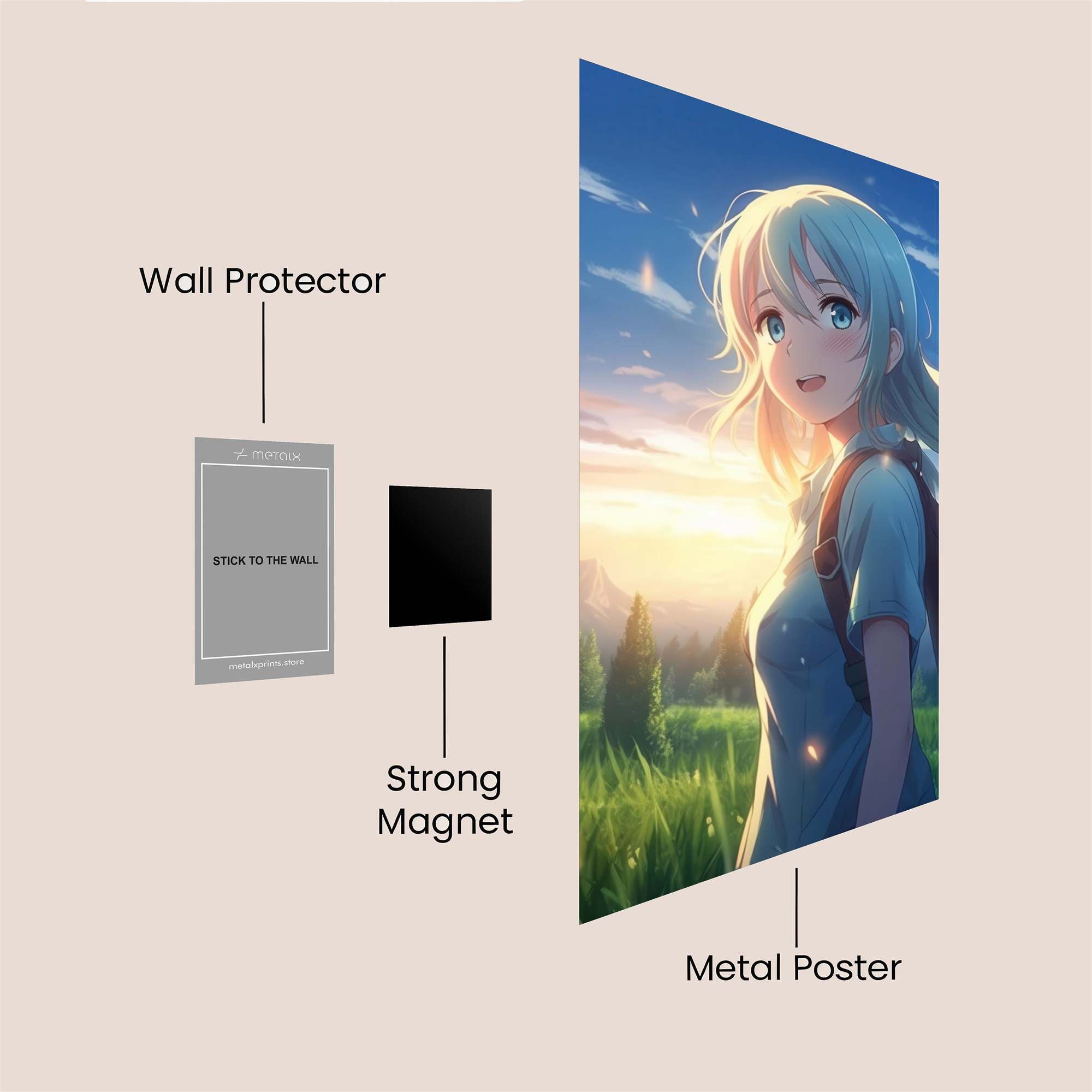 Sunrise Serenity Safe Wall Magnetic / M