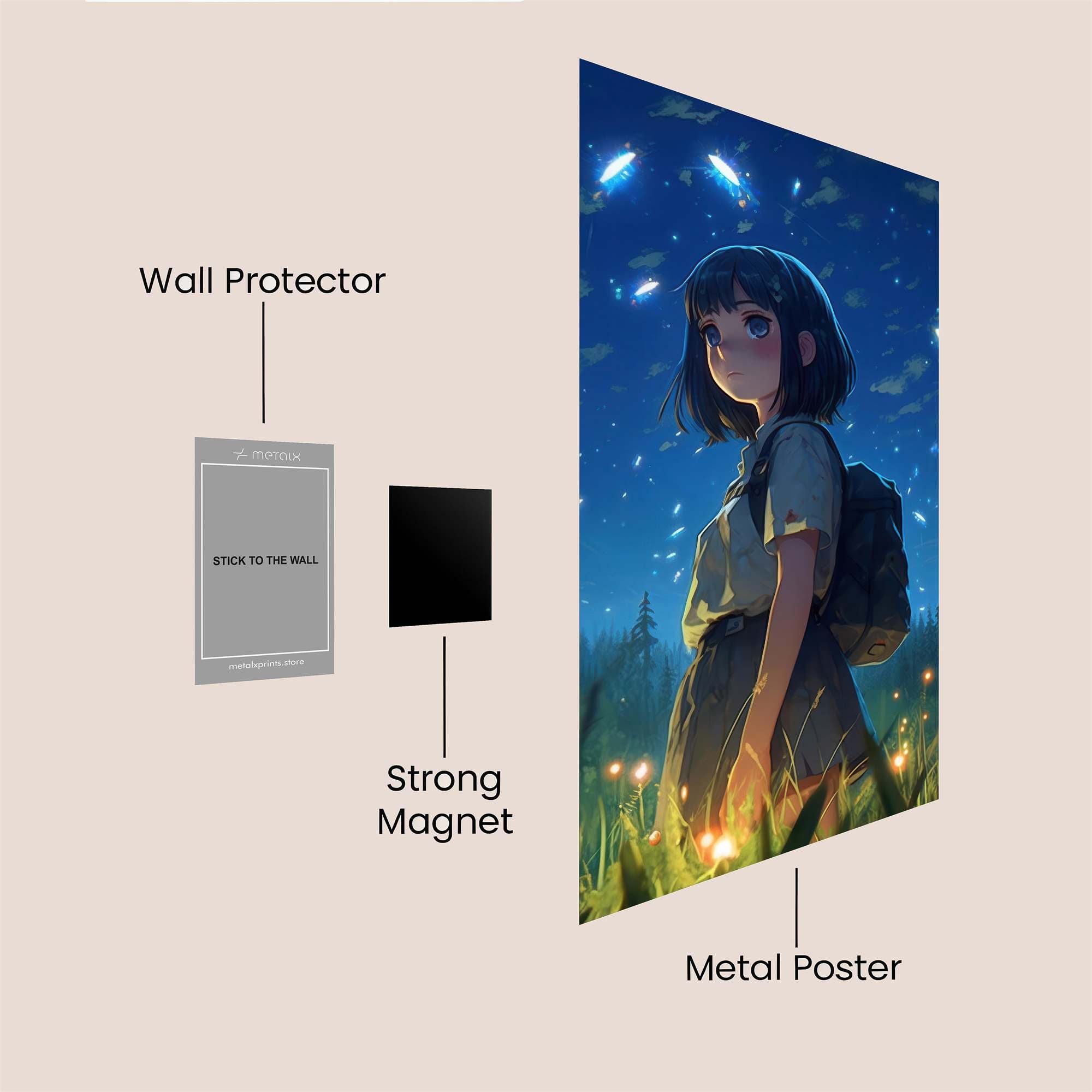 Starry Wanderlust Safe Wall Magnetic / M