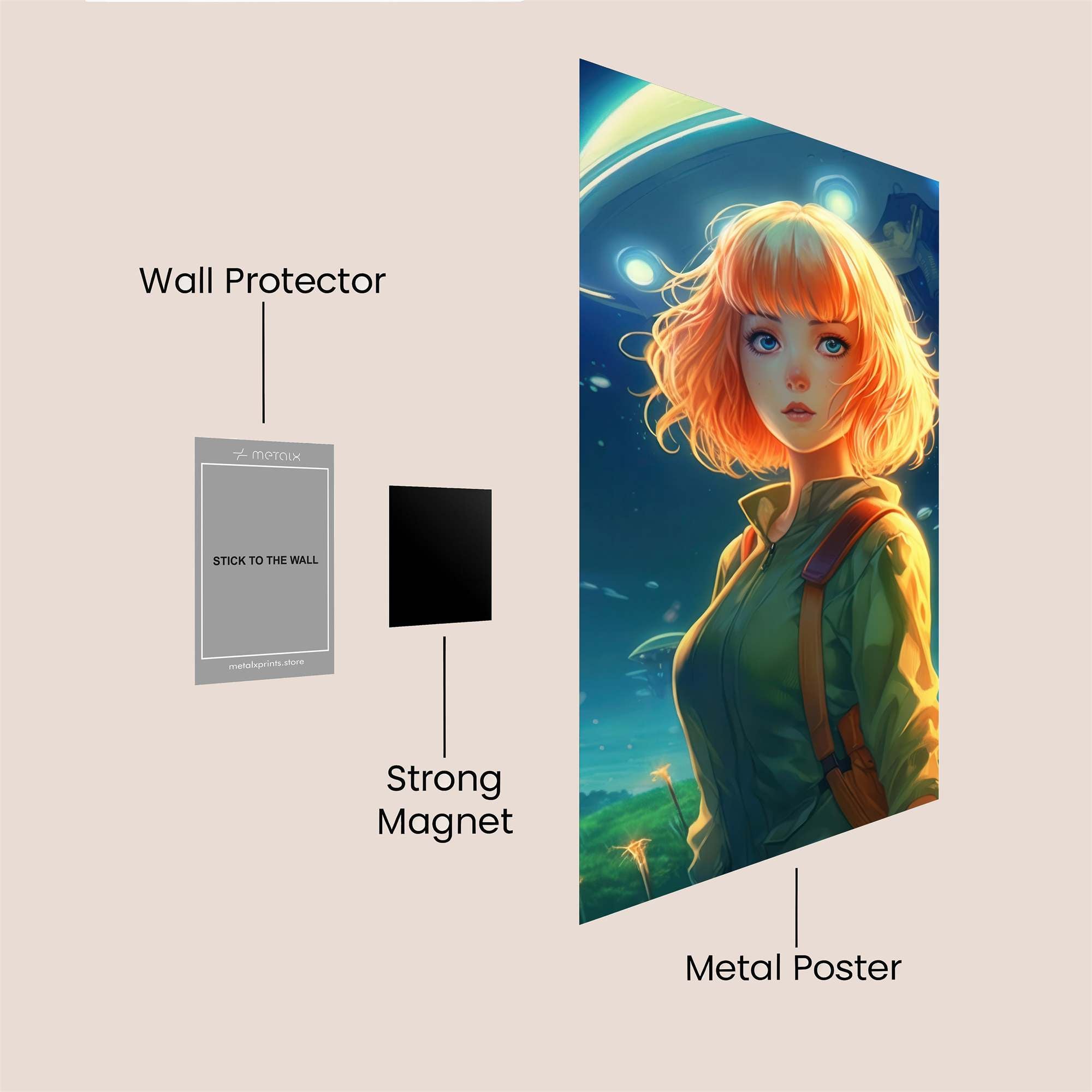 Alien Wonder Safe Wall Magnetic / M