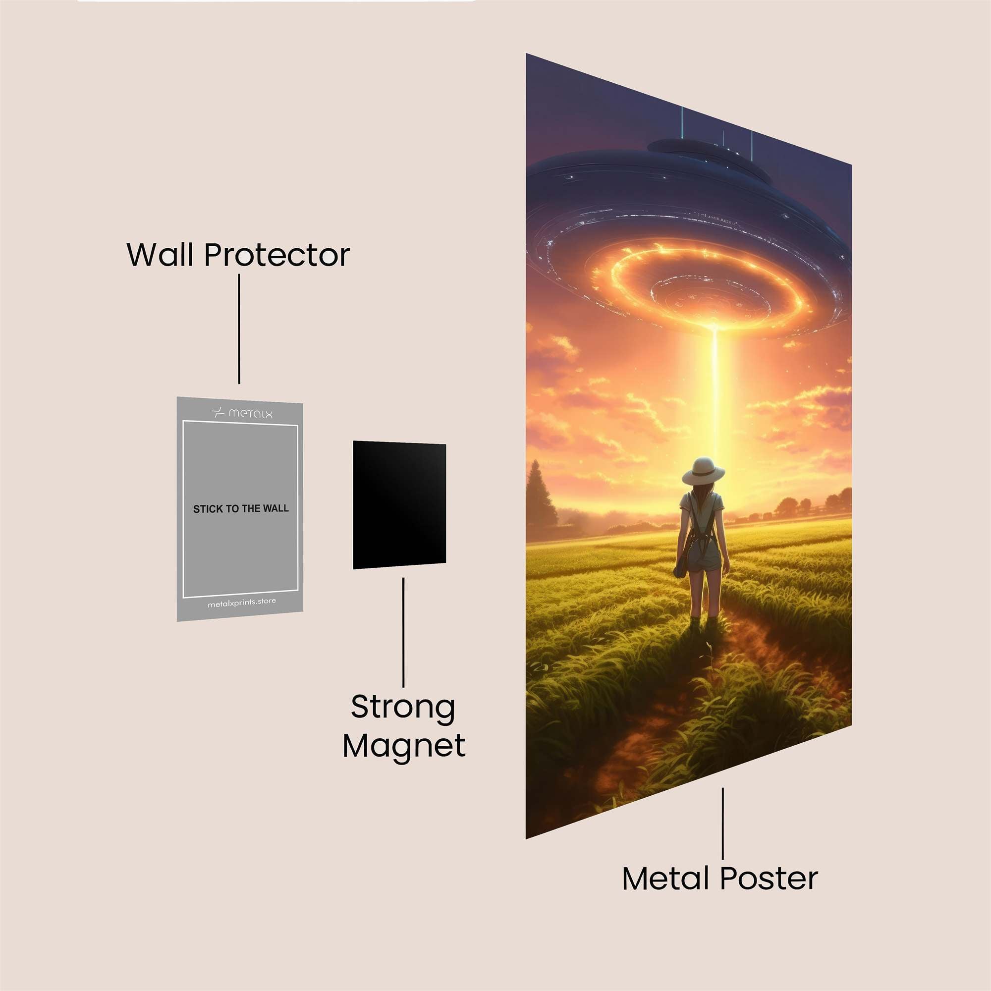 Abduction Serenity Safe Wall Magnetic / M