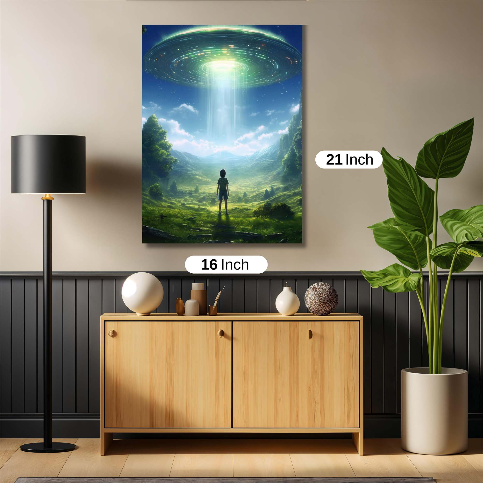 Alien Arrival Safe Wall Magnetic / M