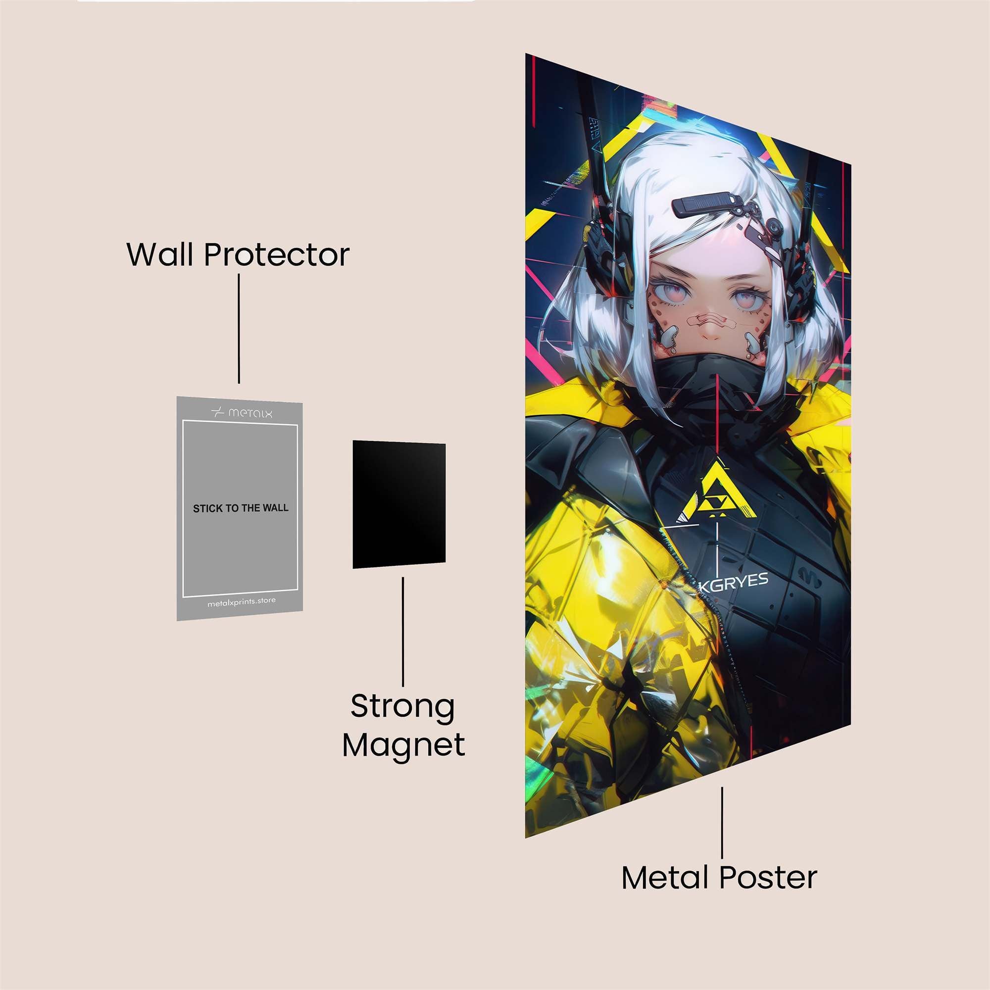 Cyber Enigma Safe Wall Magnetic / M