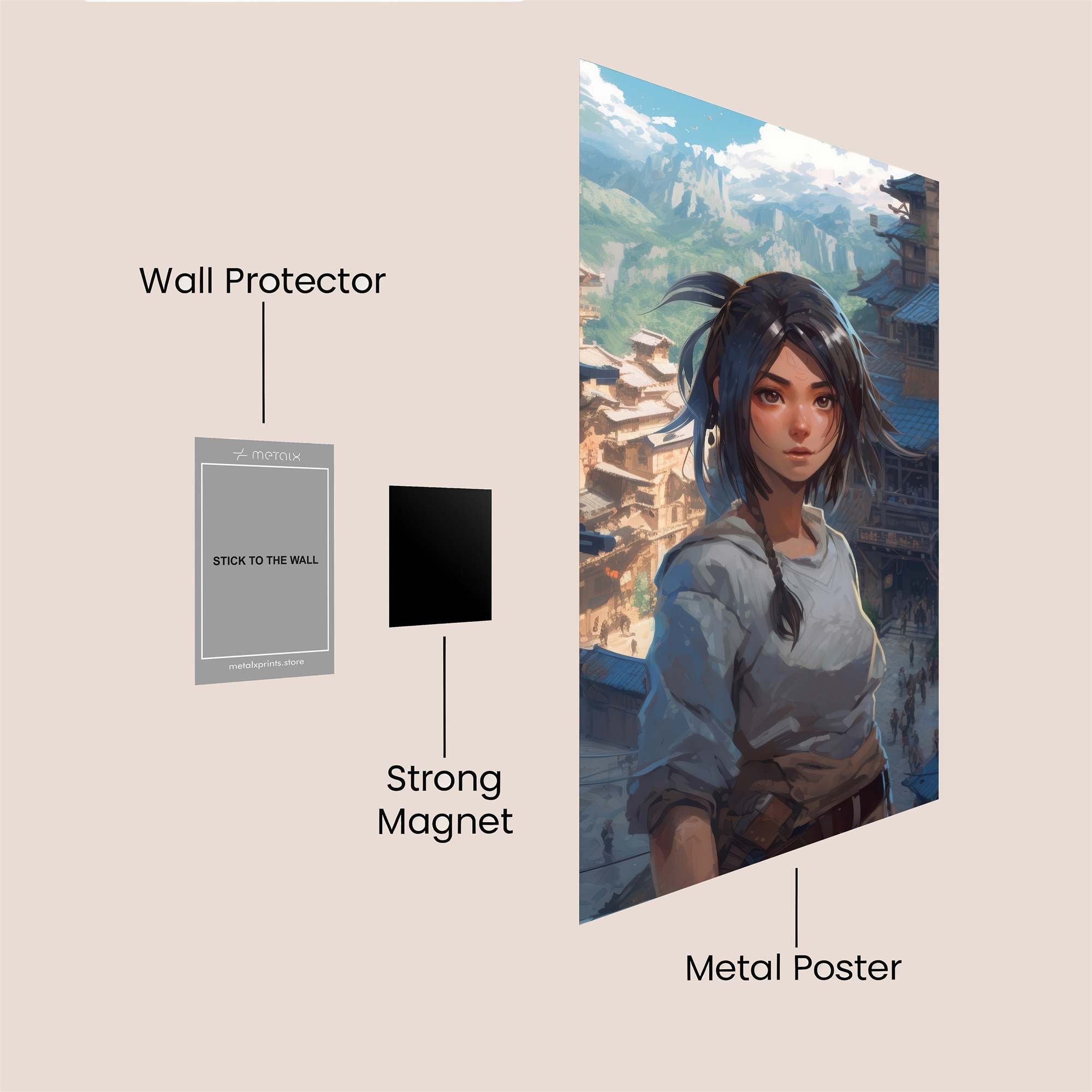 Mountain Serenity Safe Wall Magnetic / M