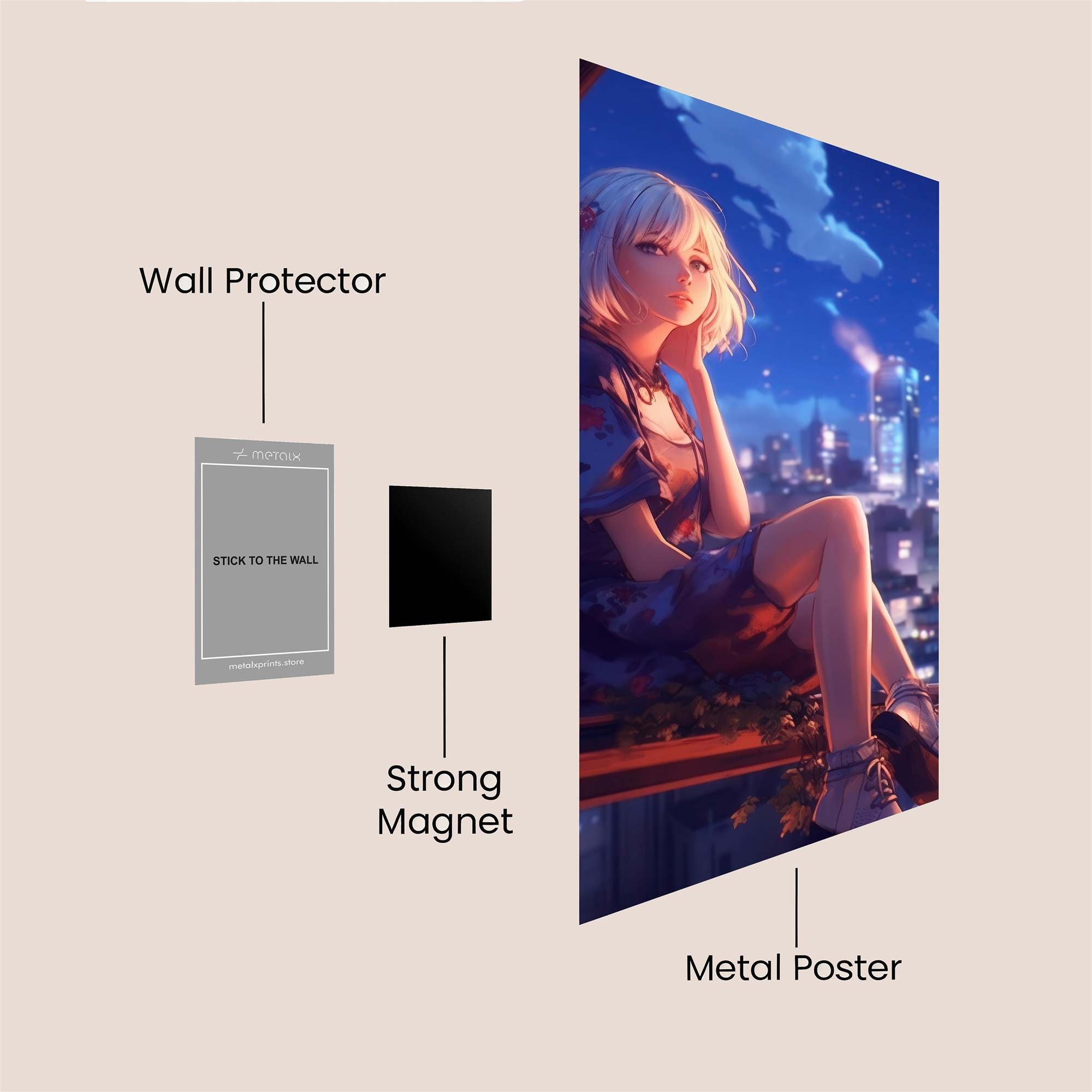 Skyward Dream Safe Wall Magnetic / M