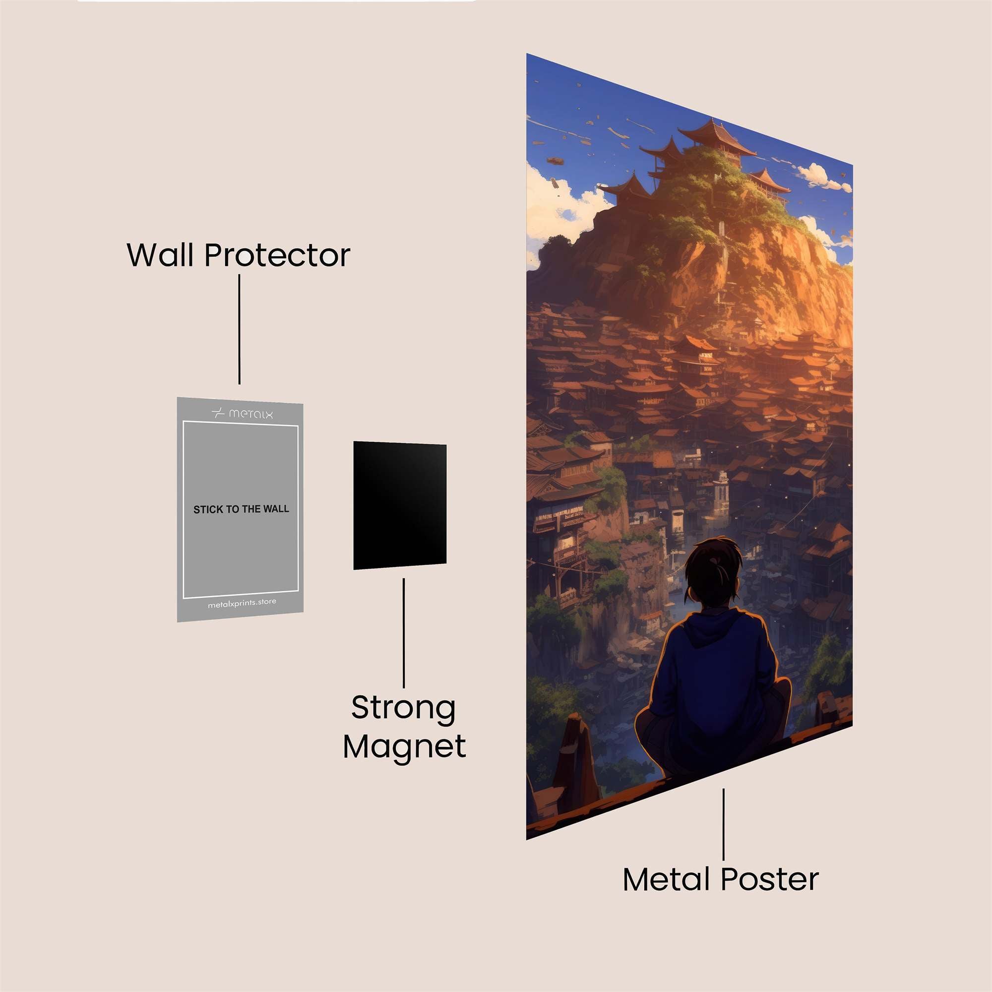 Mountain Serenity Safe Wall Magnetic / M