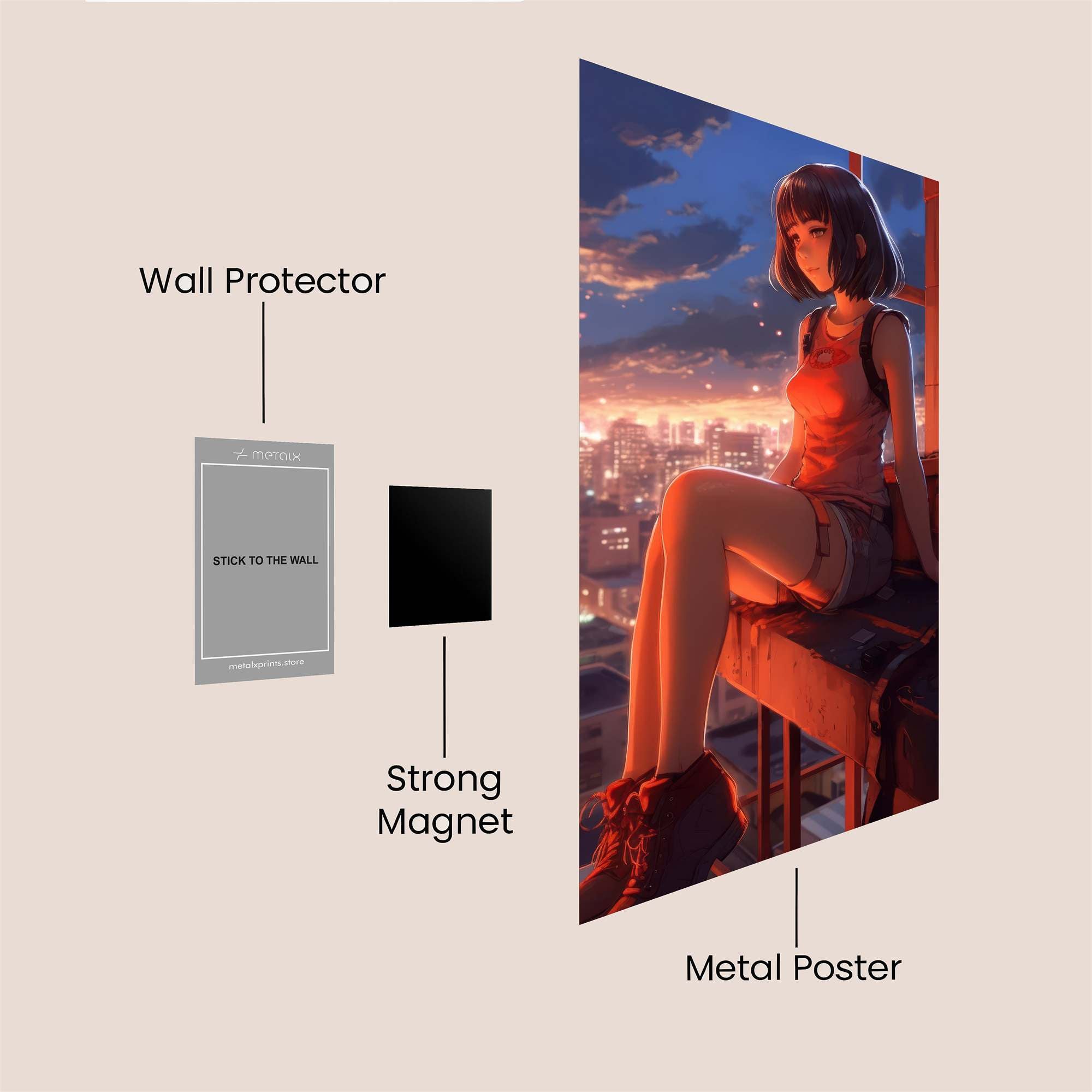 City Dreamer Safe Wall Magnetic / M