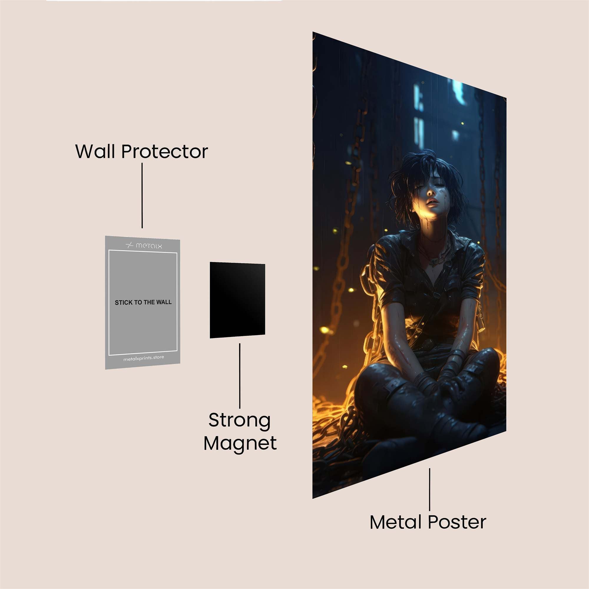 Chained Serenity Safe Wall Magnetic / M
