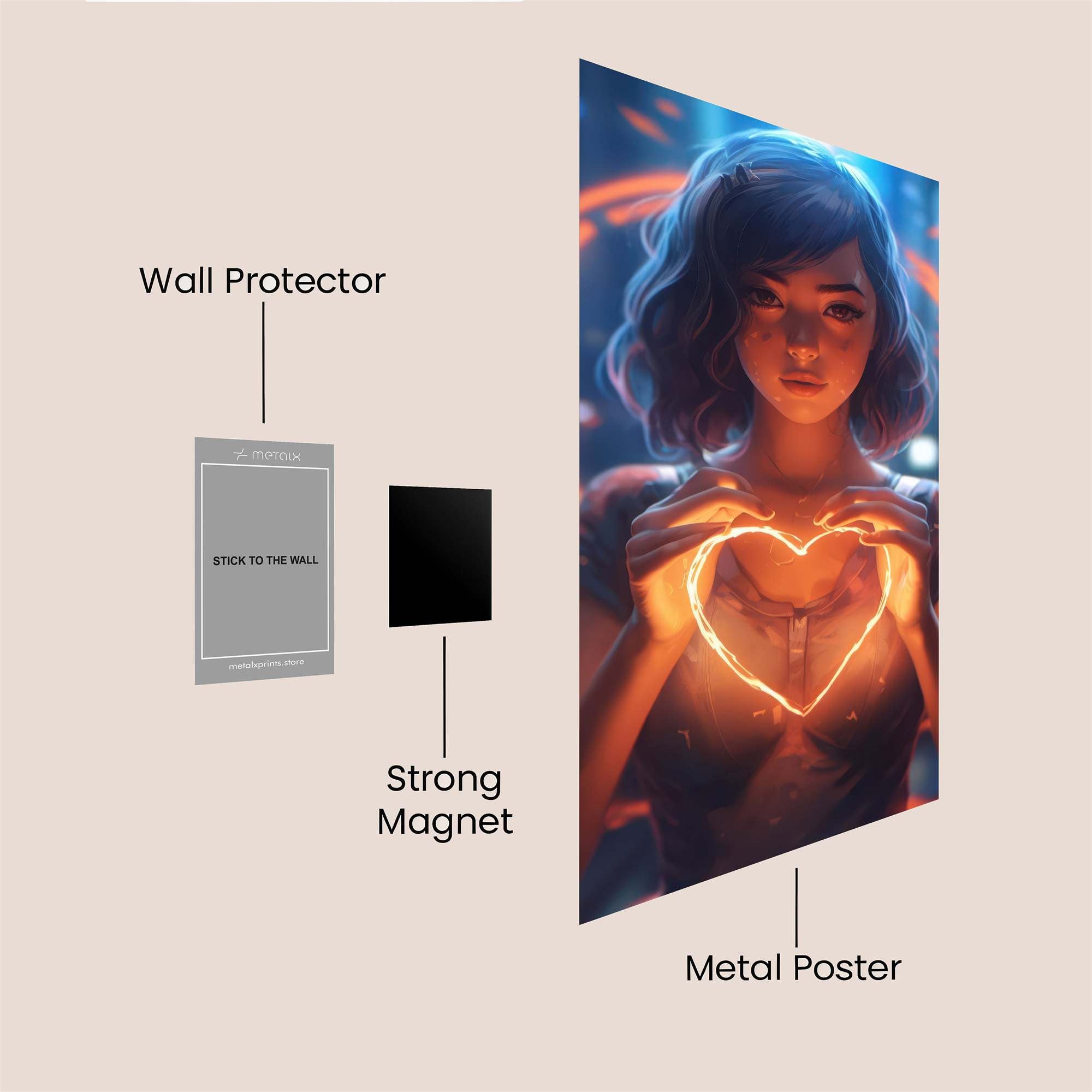 HeartSpark Safe Wall Magnetic / M