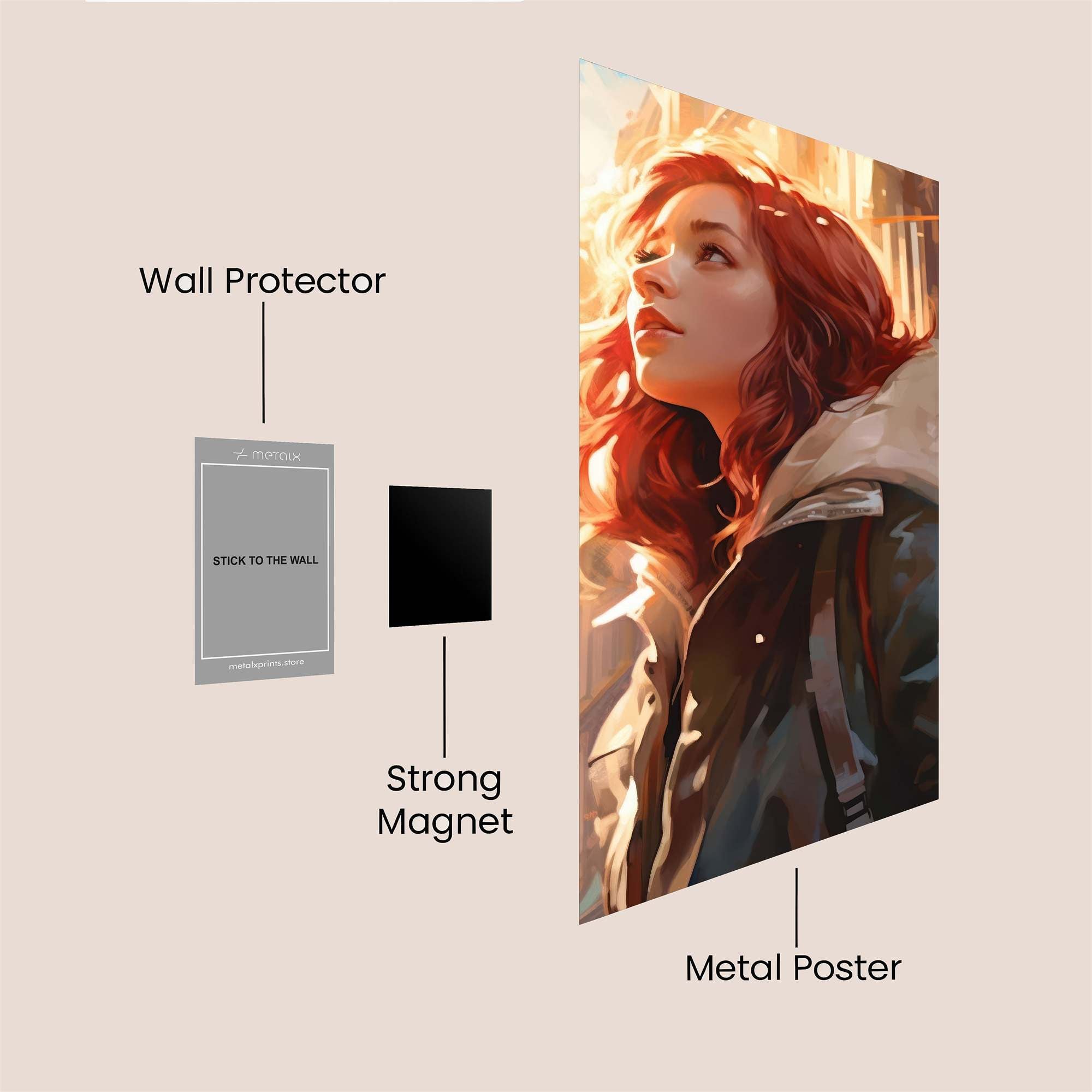 Sunset Serenity Safe Wall Magnetic / M