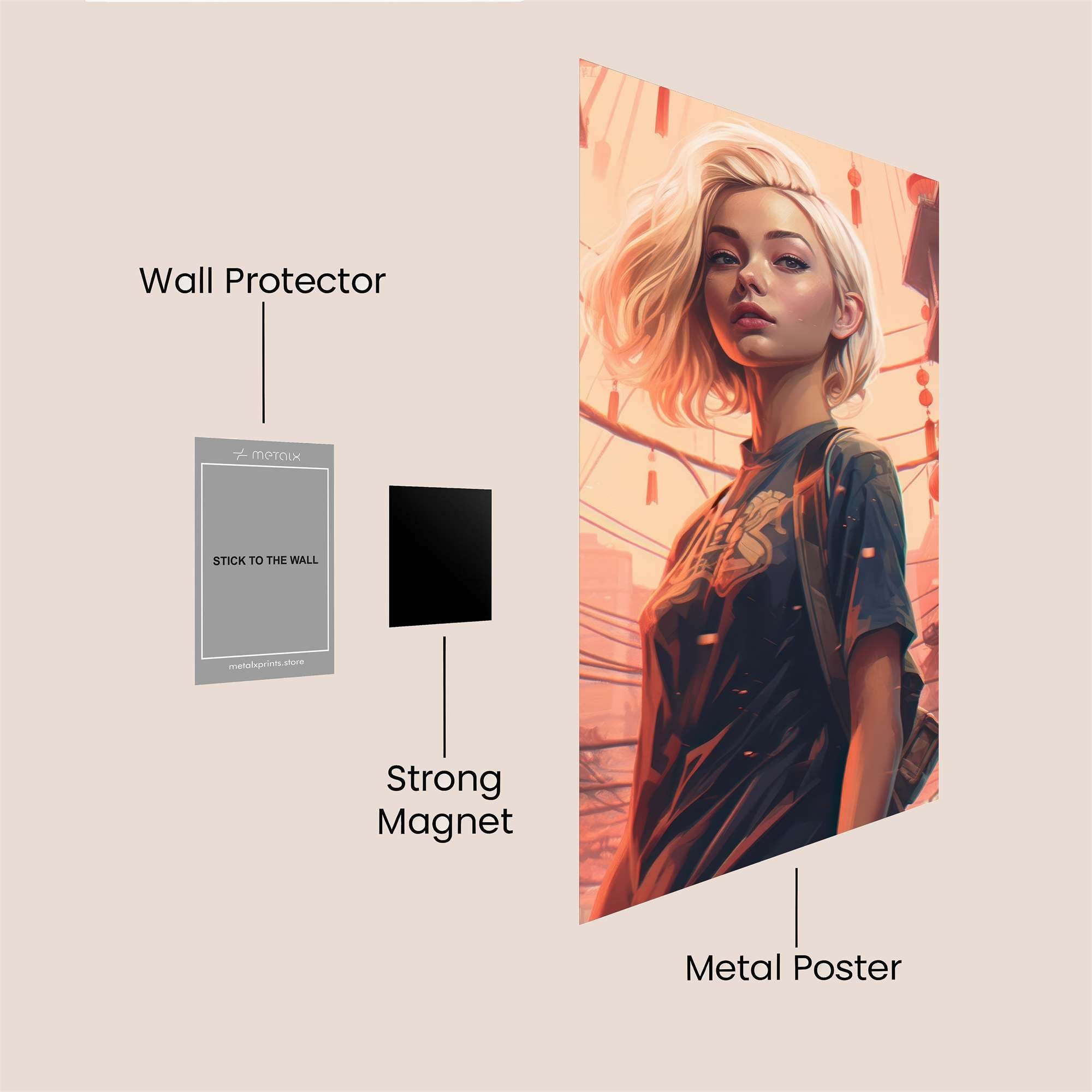 Neon Dreamer Safe Wall Magnetic / M