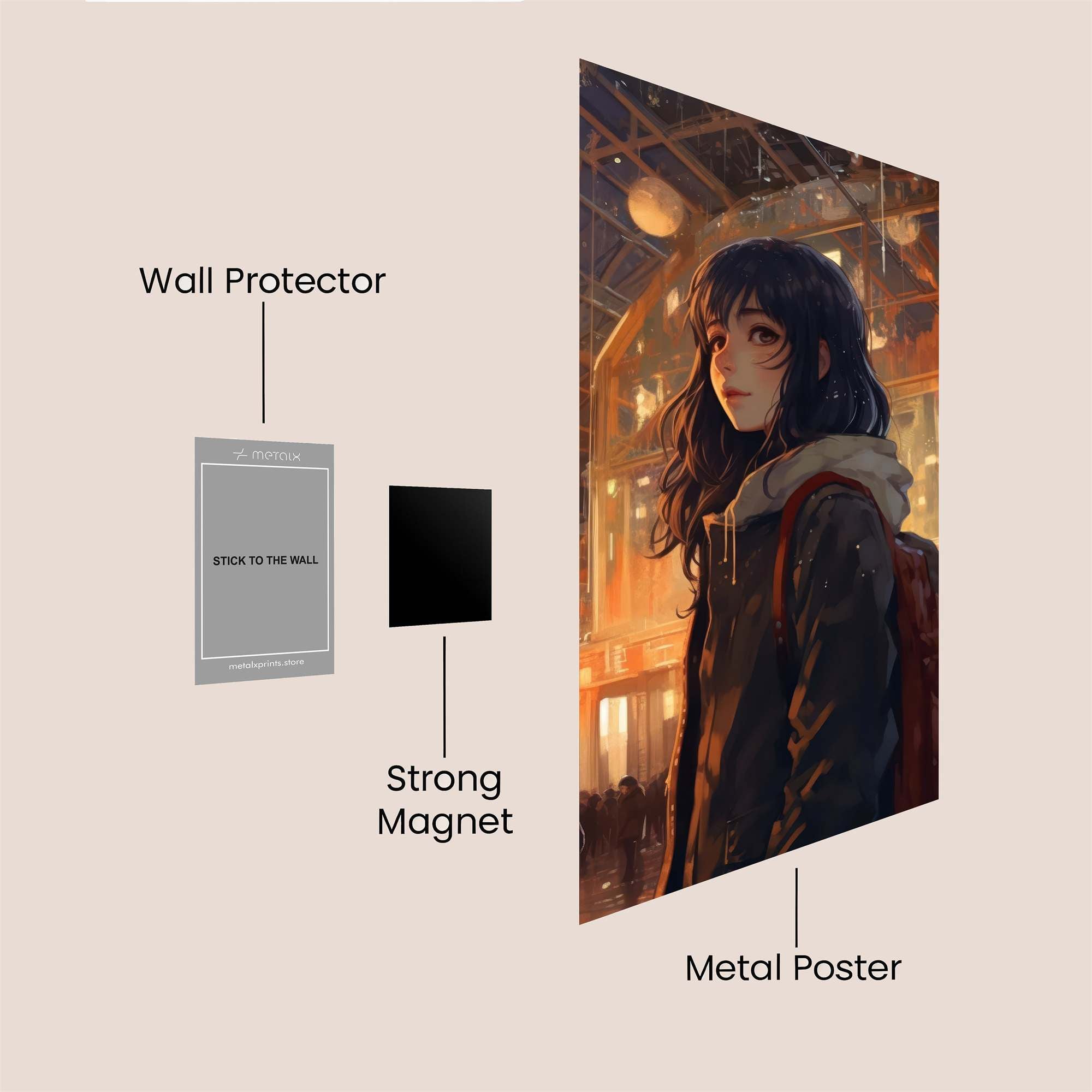 Night Whimsy Safe Wall Magnetic / M