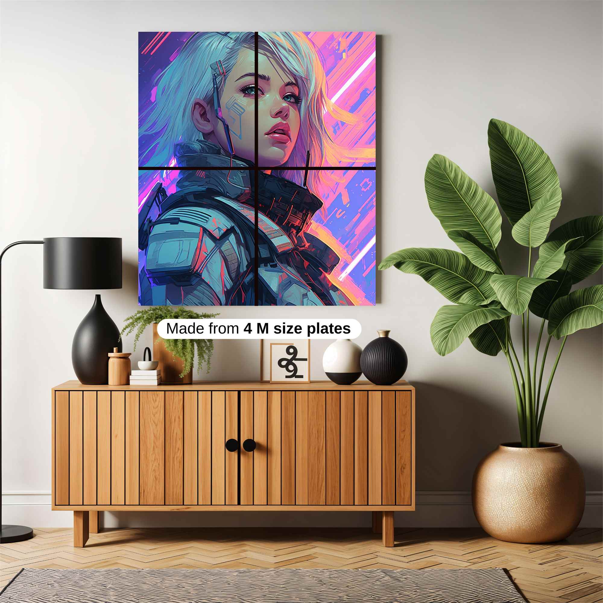 Cyber Serenity Safe Wall Magnetic / M