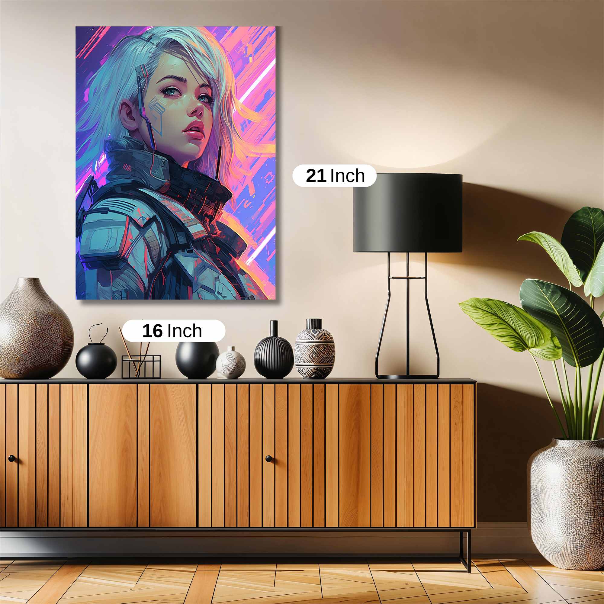 Cyber Serenity Safe Wall Magnetic / M