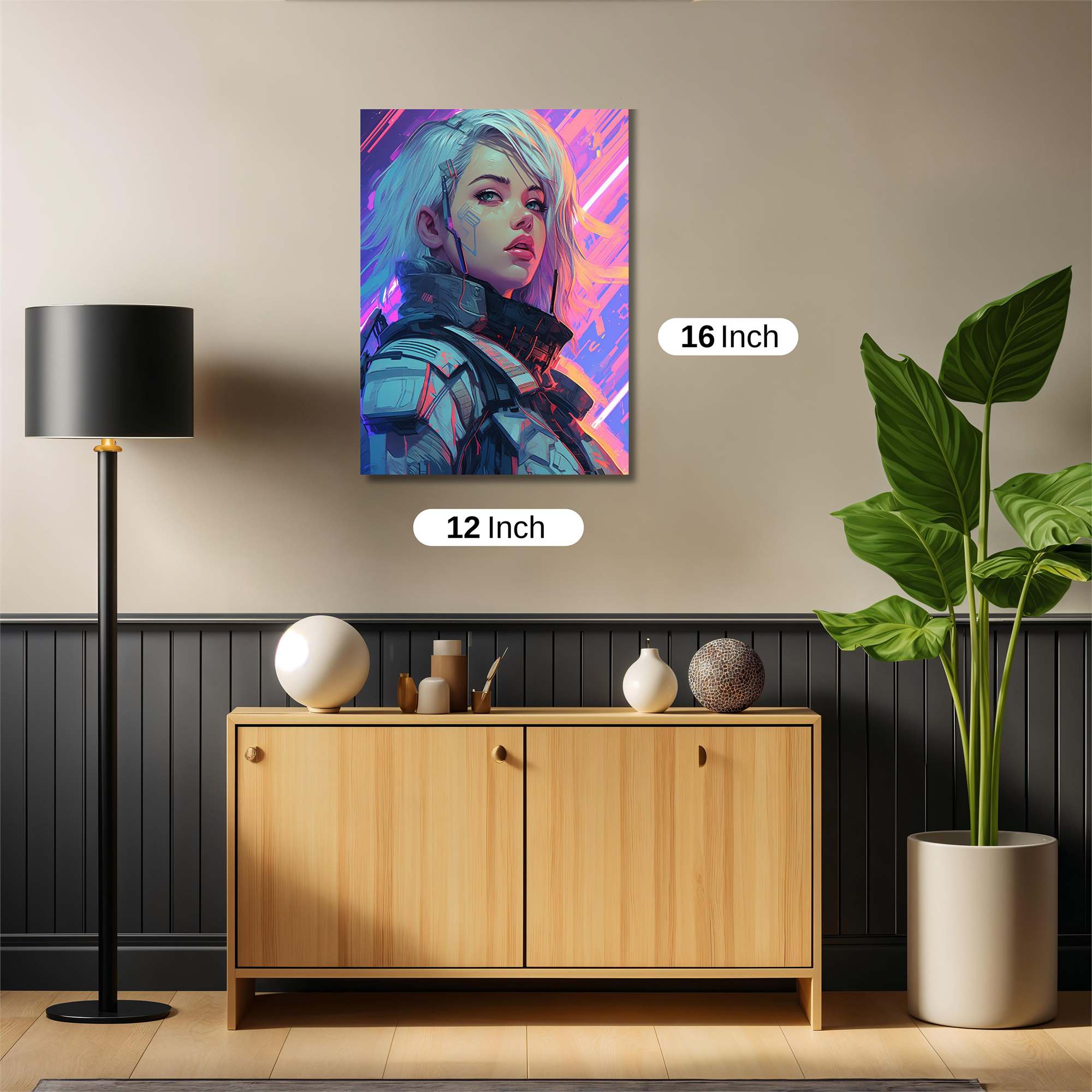 Cyber Serenity Safe Wall Magnetic / M