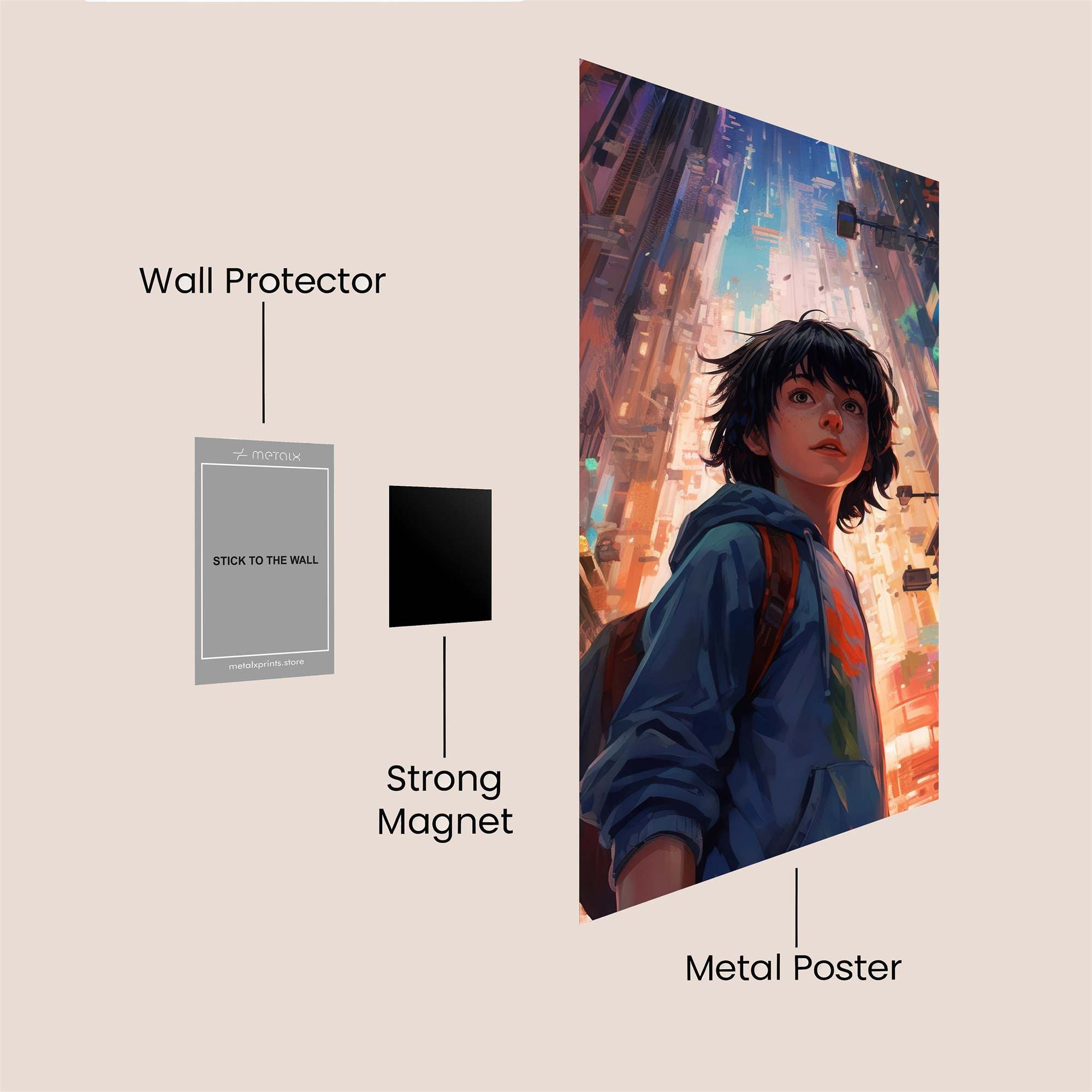 City Dreamer Safe Wall Magnetic / M