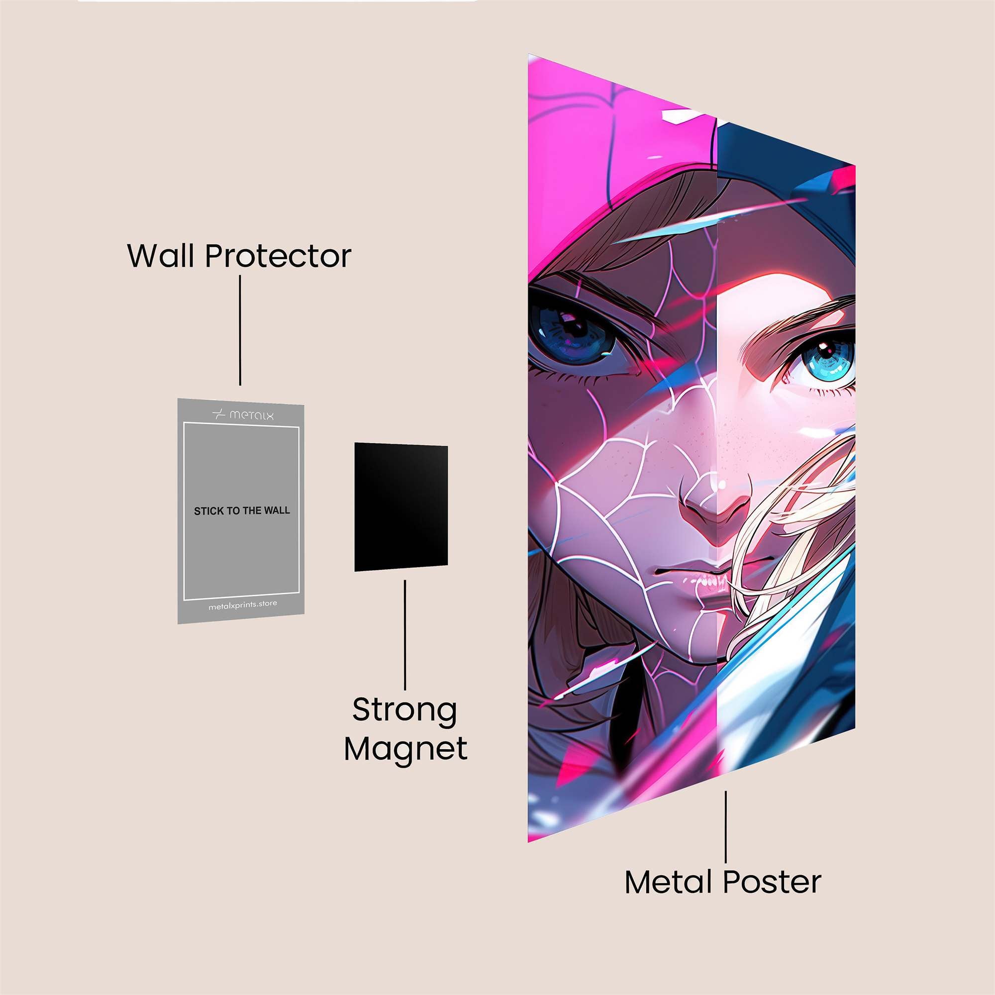 Spider Intensity Safe Wall Magnetic / M