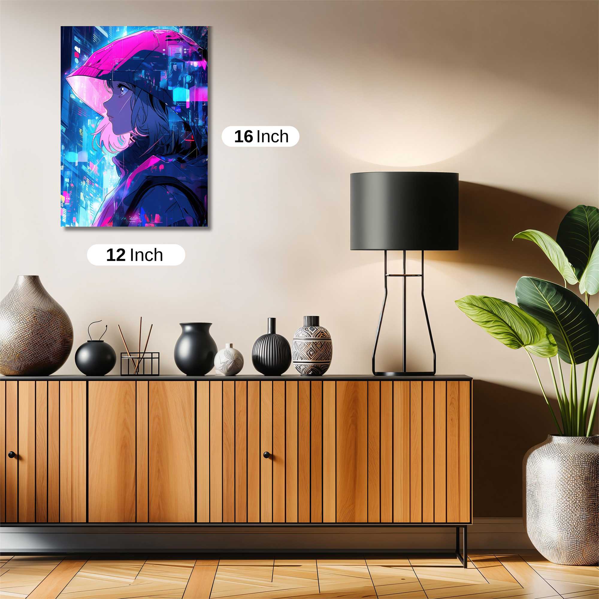 Neon Solitude Safe Wall Magnetic / M