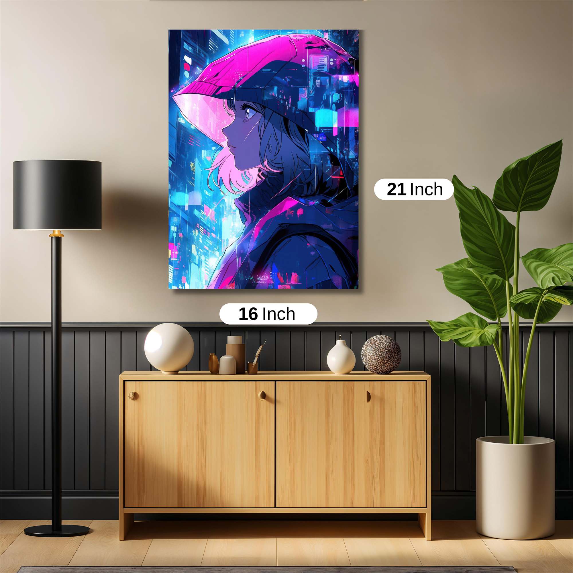 Neon Solitude Safe Wall Magnetic / M