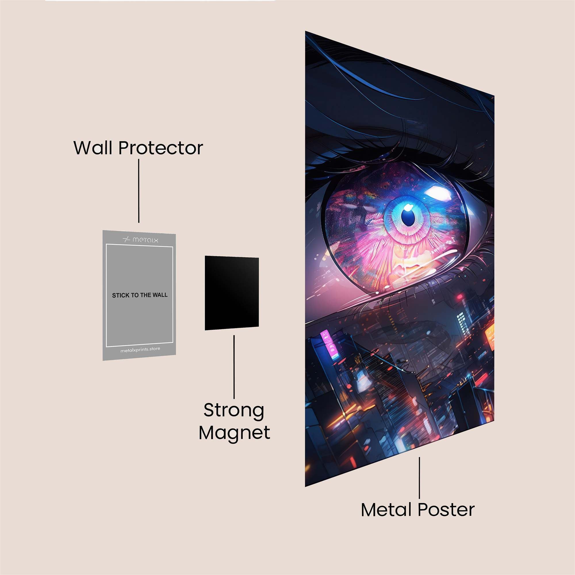 Cyber Enigma Safe Wall Magnetic / M
