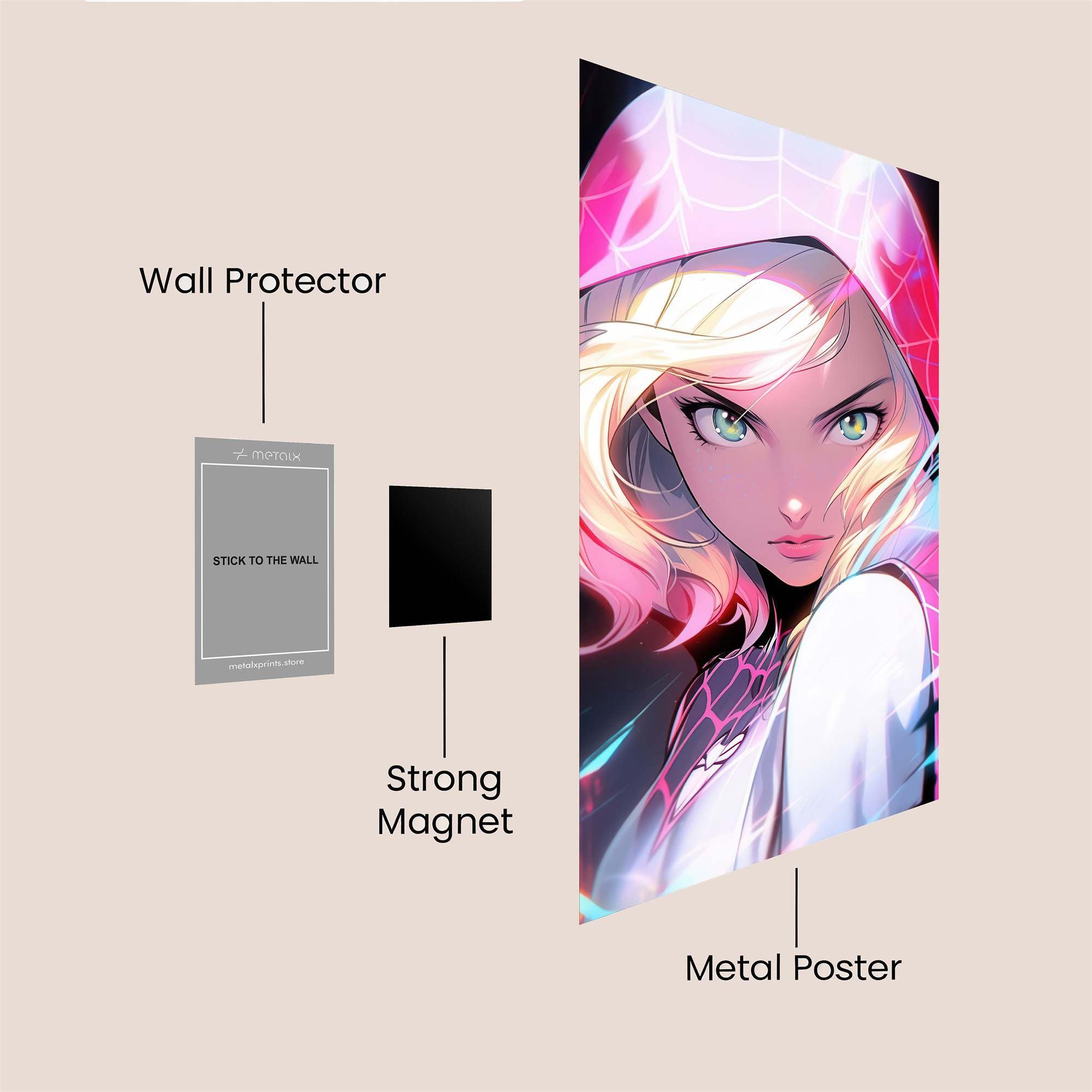 Gwen Enigmatic Safe Wall Magnetic / M