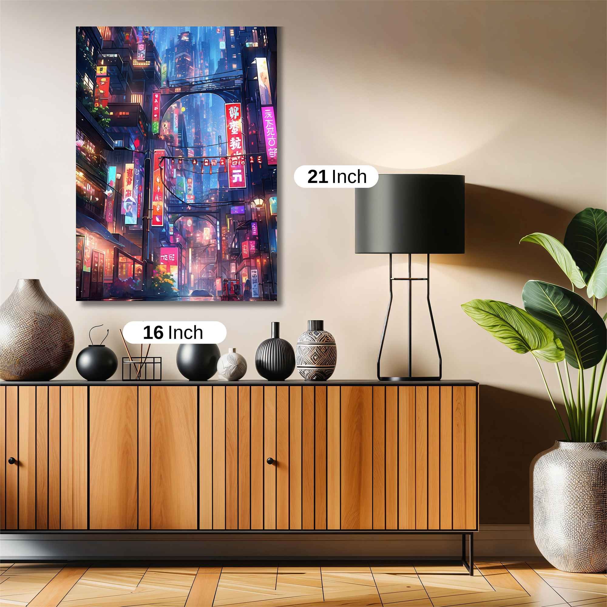 Neon Dreamscape Safe Wall Magnetic / M