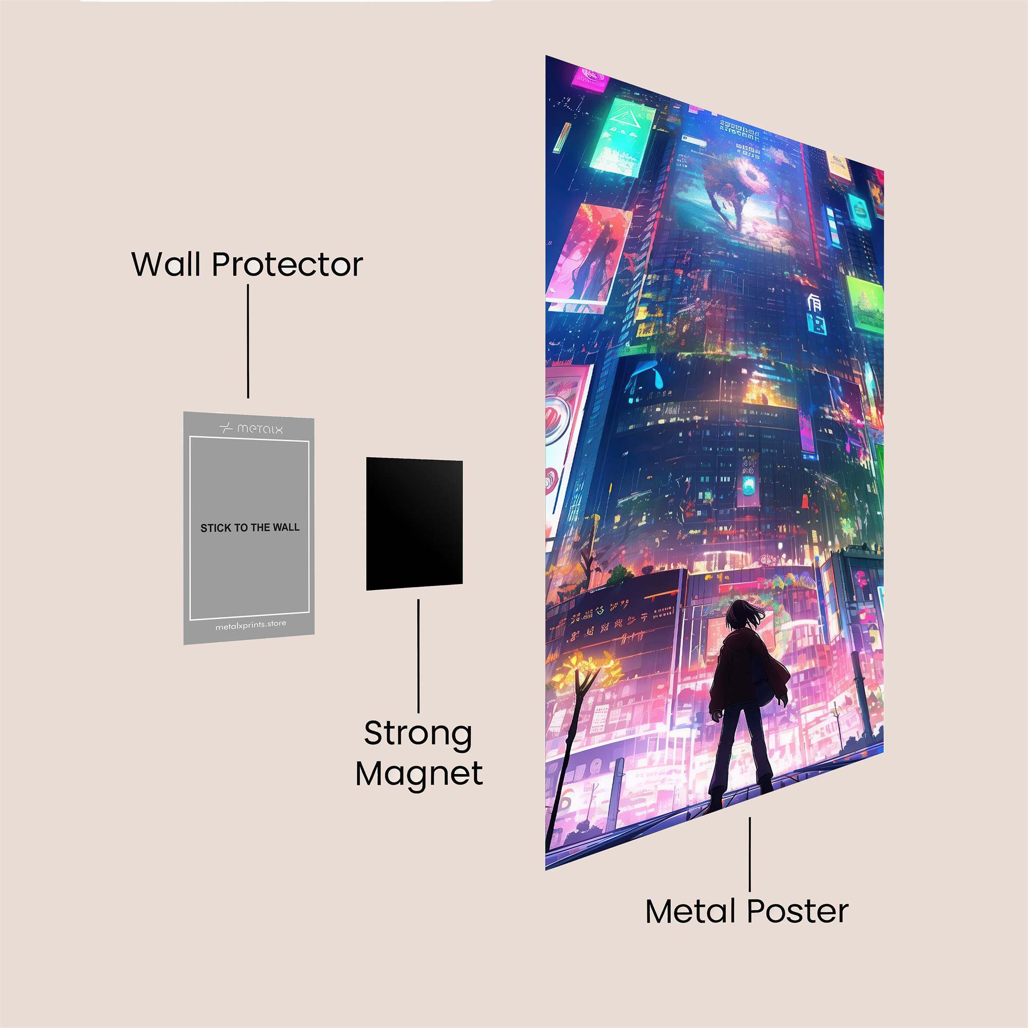Cyberpunk Dream Safe Wall Magnetic / M