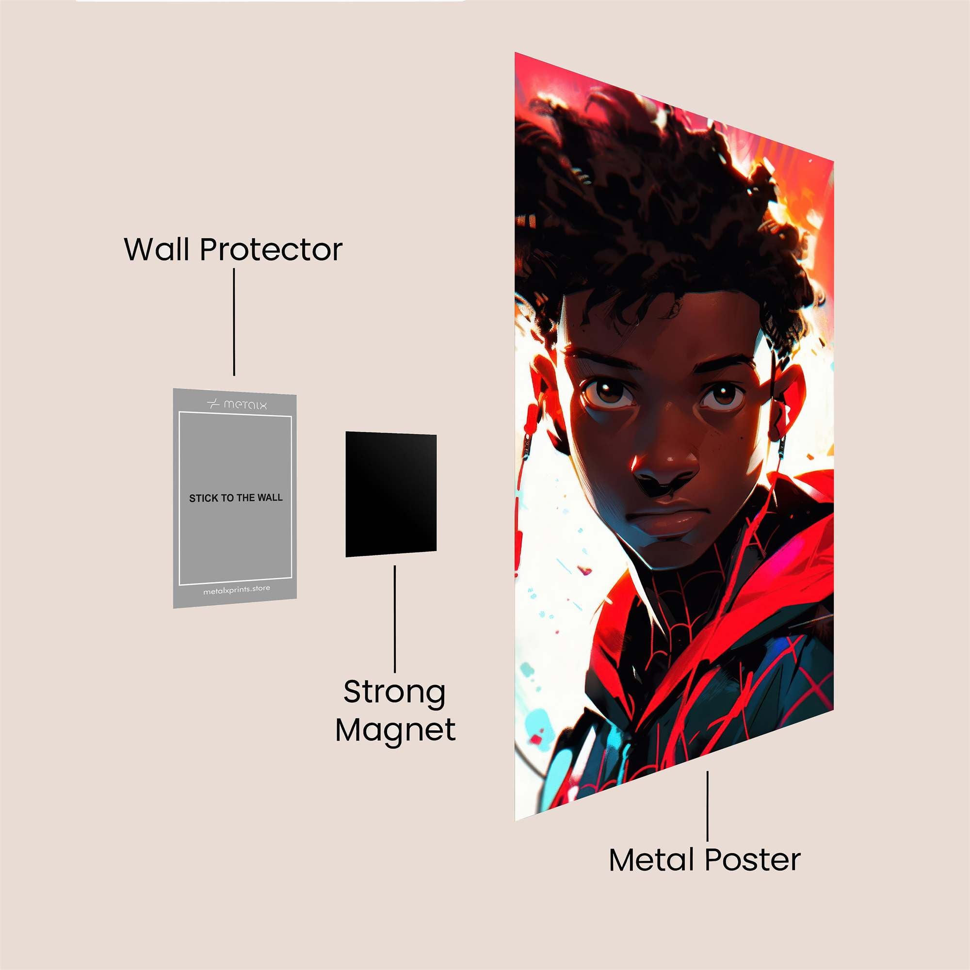 Miles Vibrant Safe Wall Magnetic / M