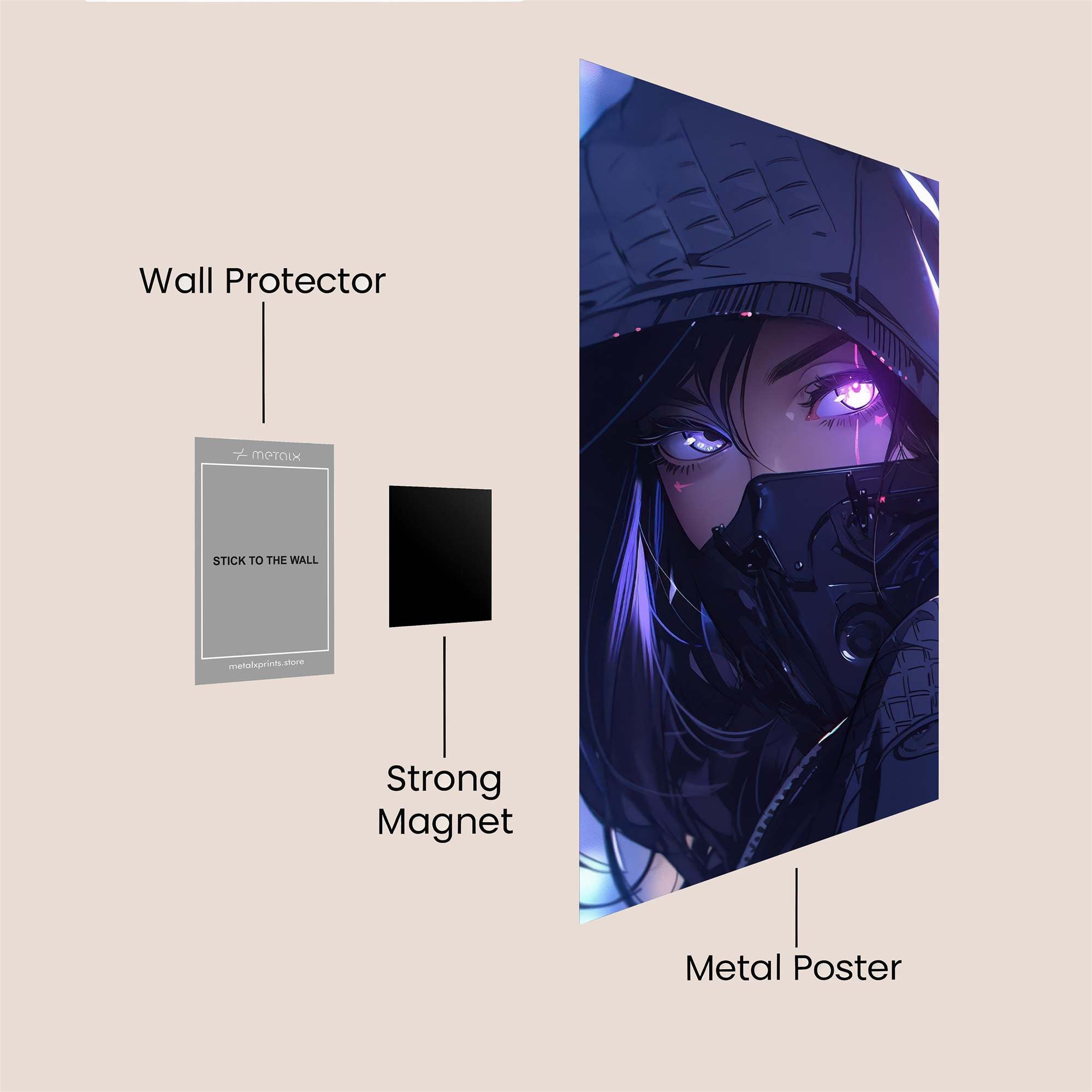 Neon Enigma Safe Wall Magnetic / M