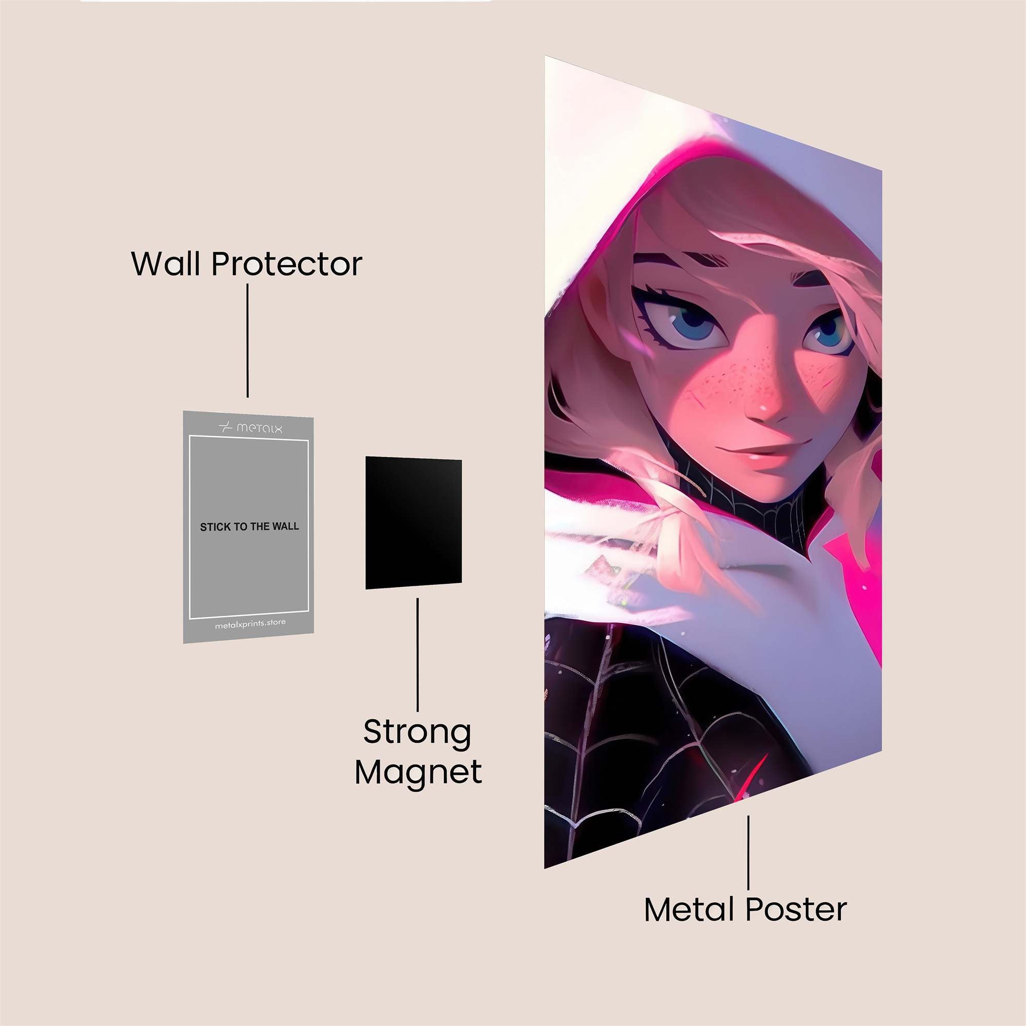 Spider Serene Safe Wall Magnetic / M