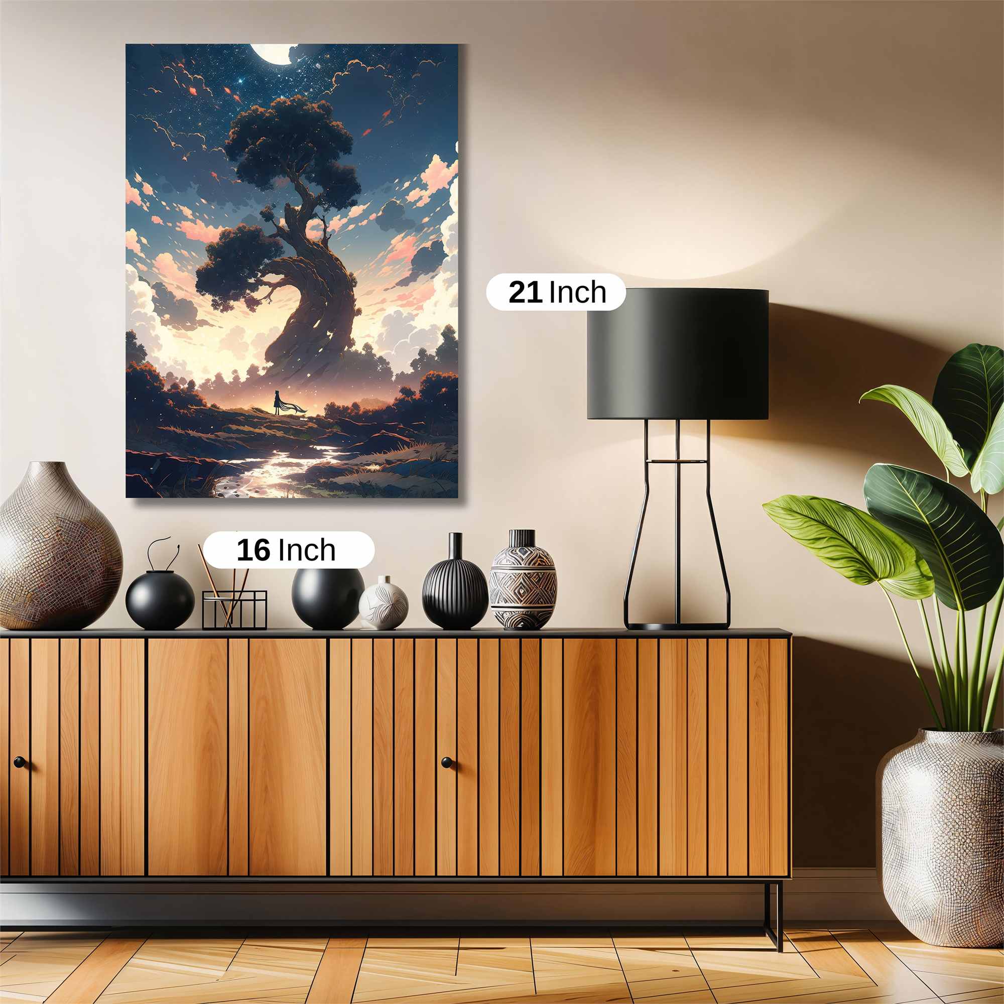 Moonlit Serenity Safe Wall Magnetic / M