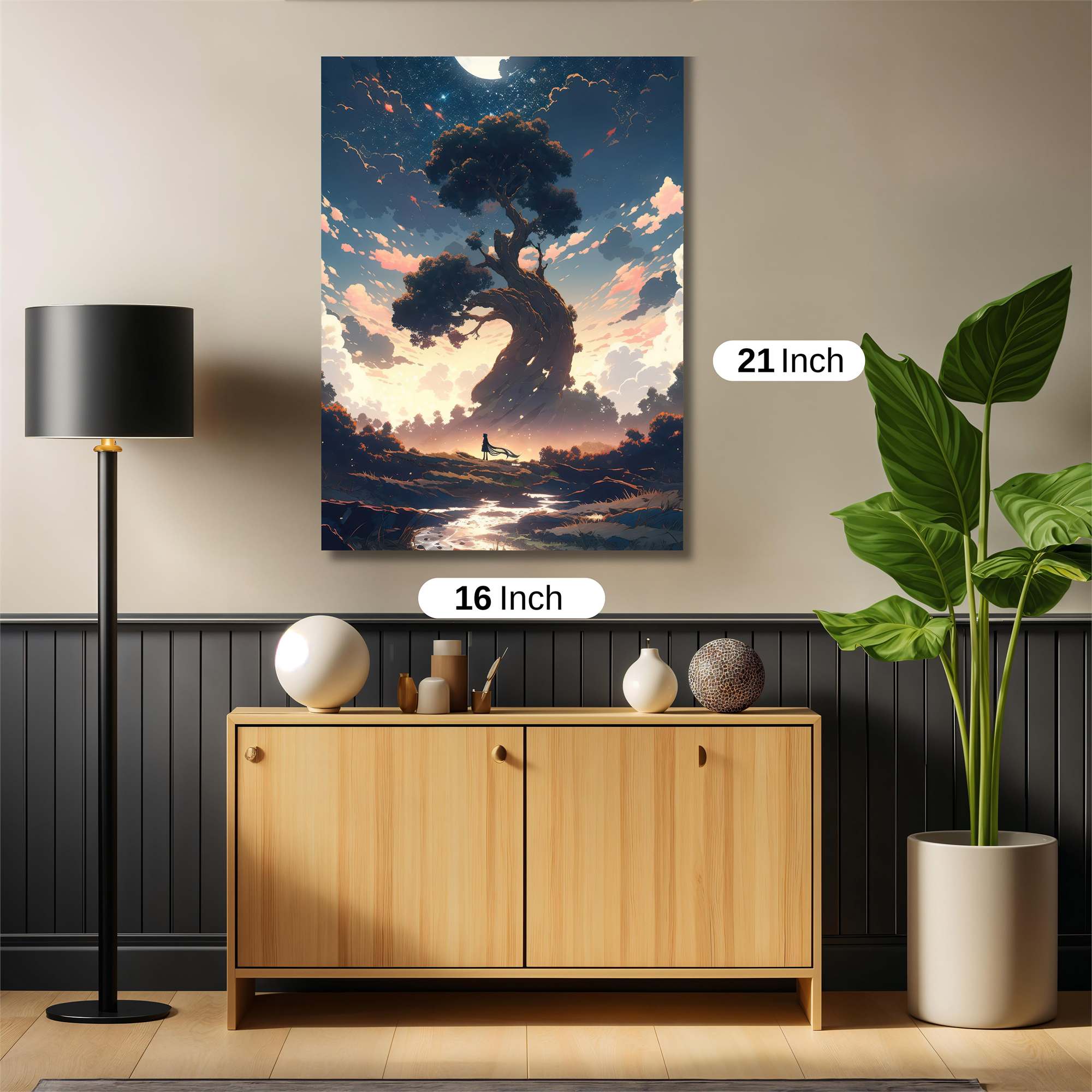 Moonlit Serenity Safe Wall Magnetic / M
