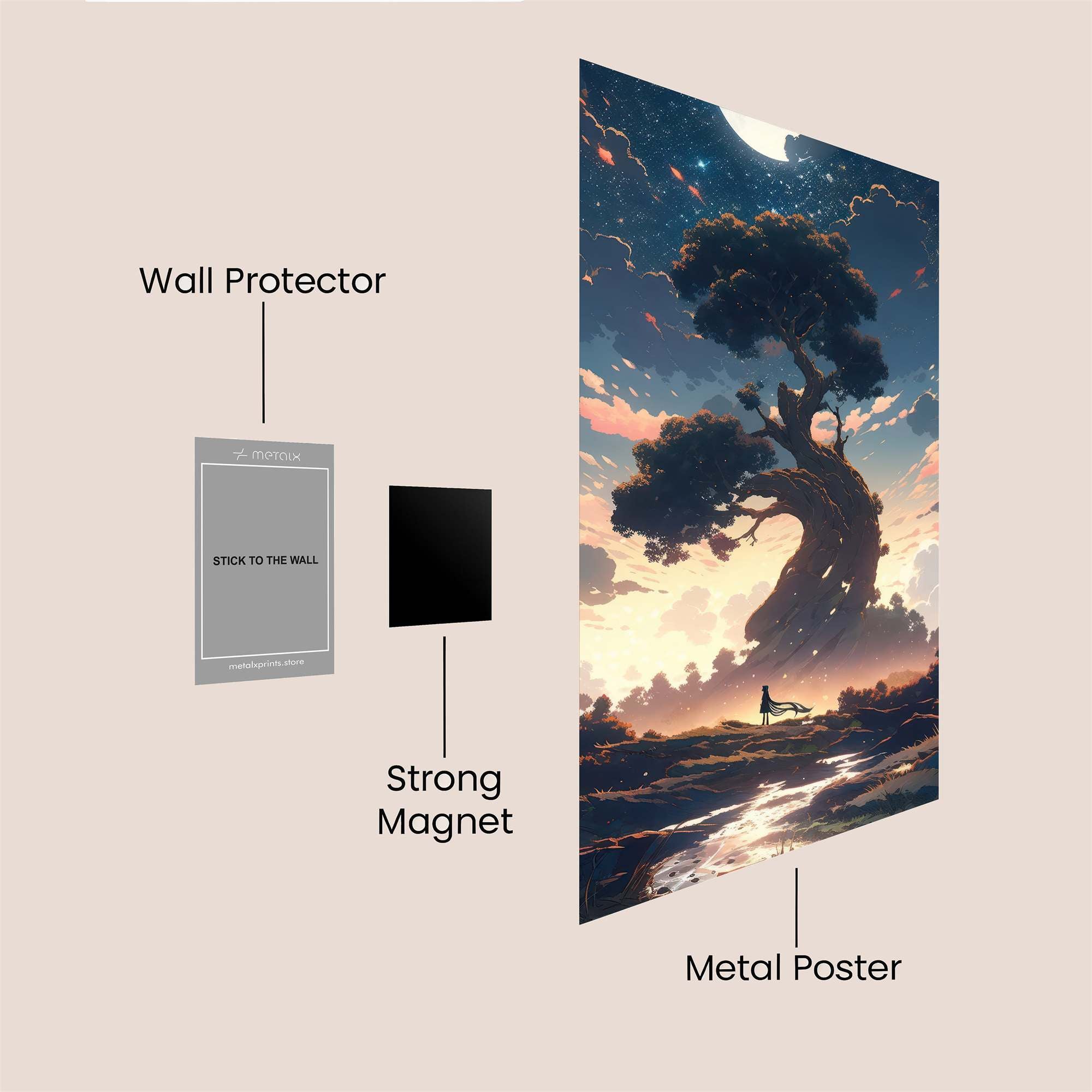 Moonlit Serenity Safe Wall Magnetic / M