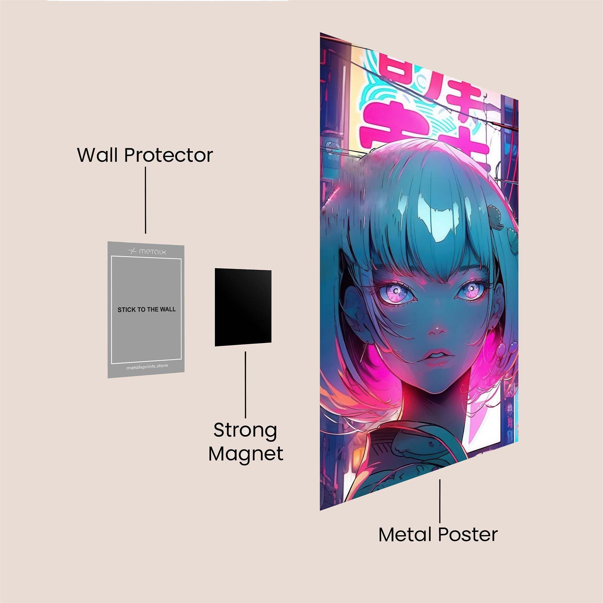 Neon Enigma Safe Wall Magnetic / M