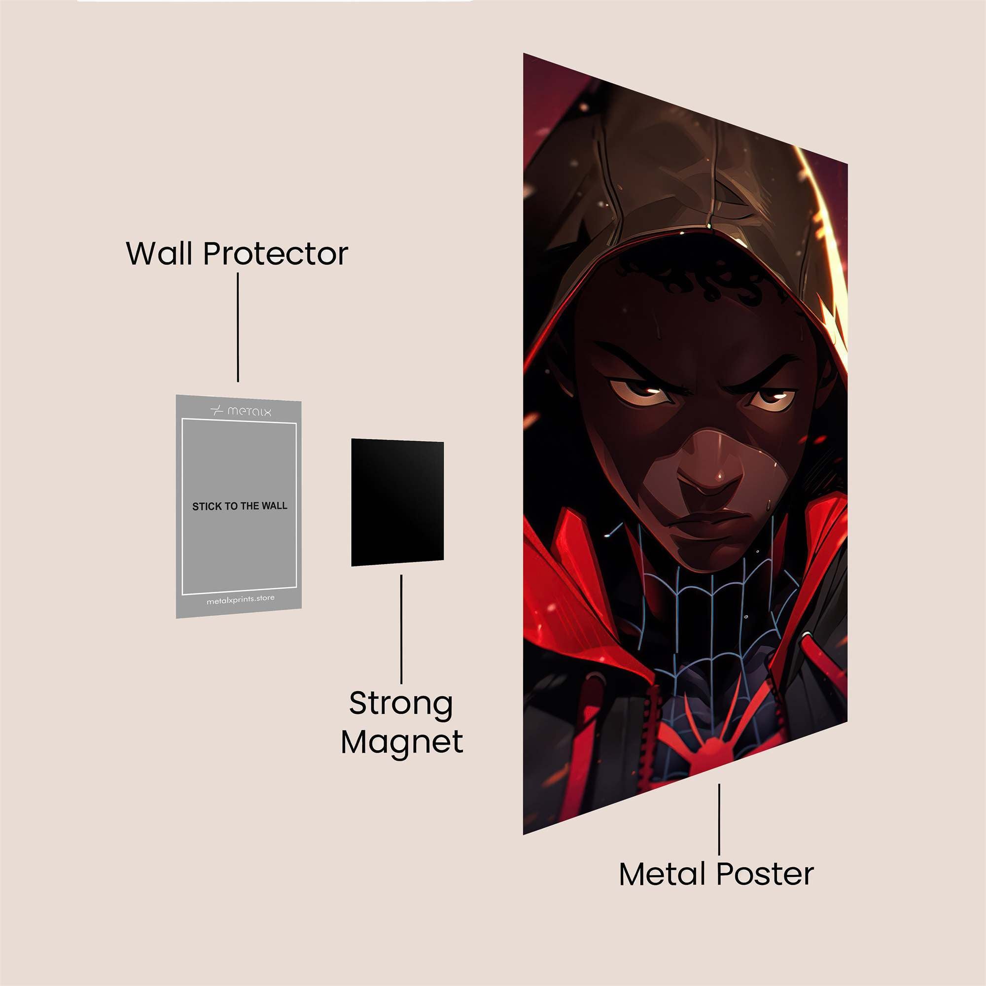 Miles Menace Safe Wall Magnetic / M